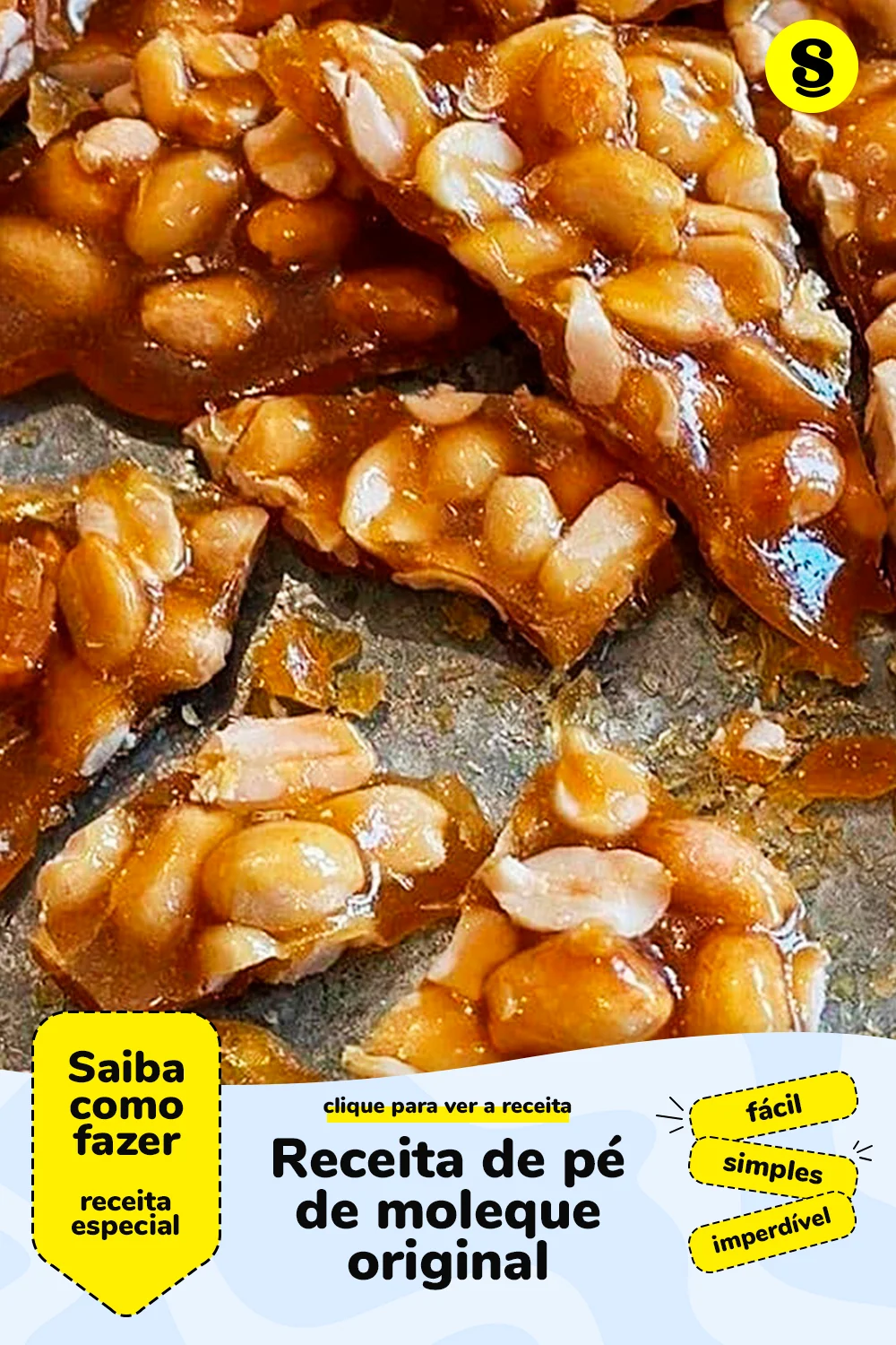 Receita de pé de moleque