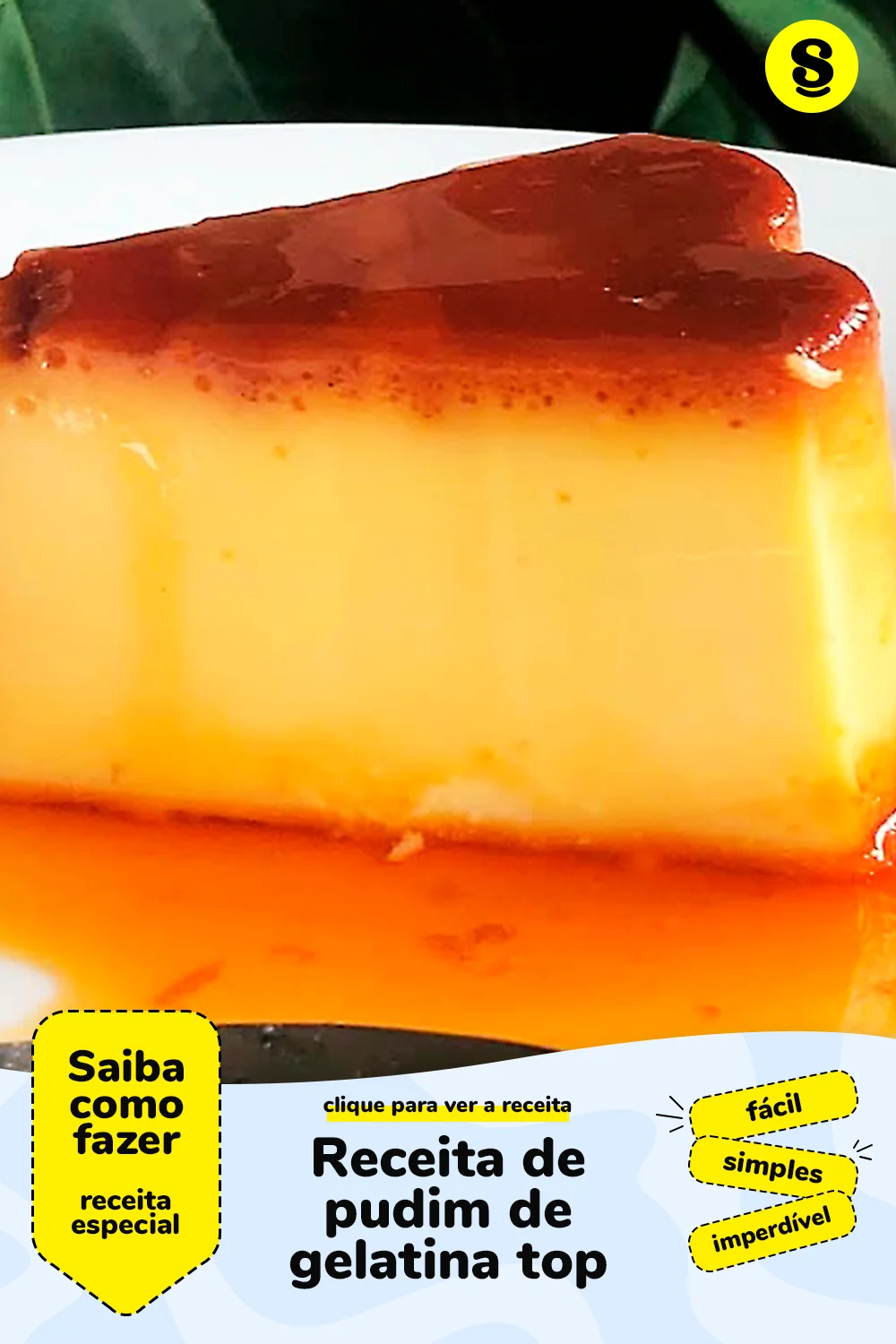 Receita de pudim de gelatina