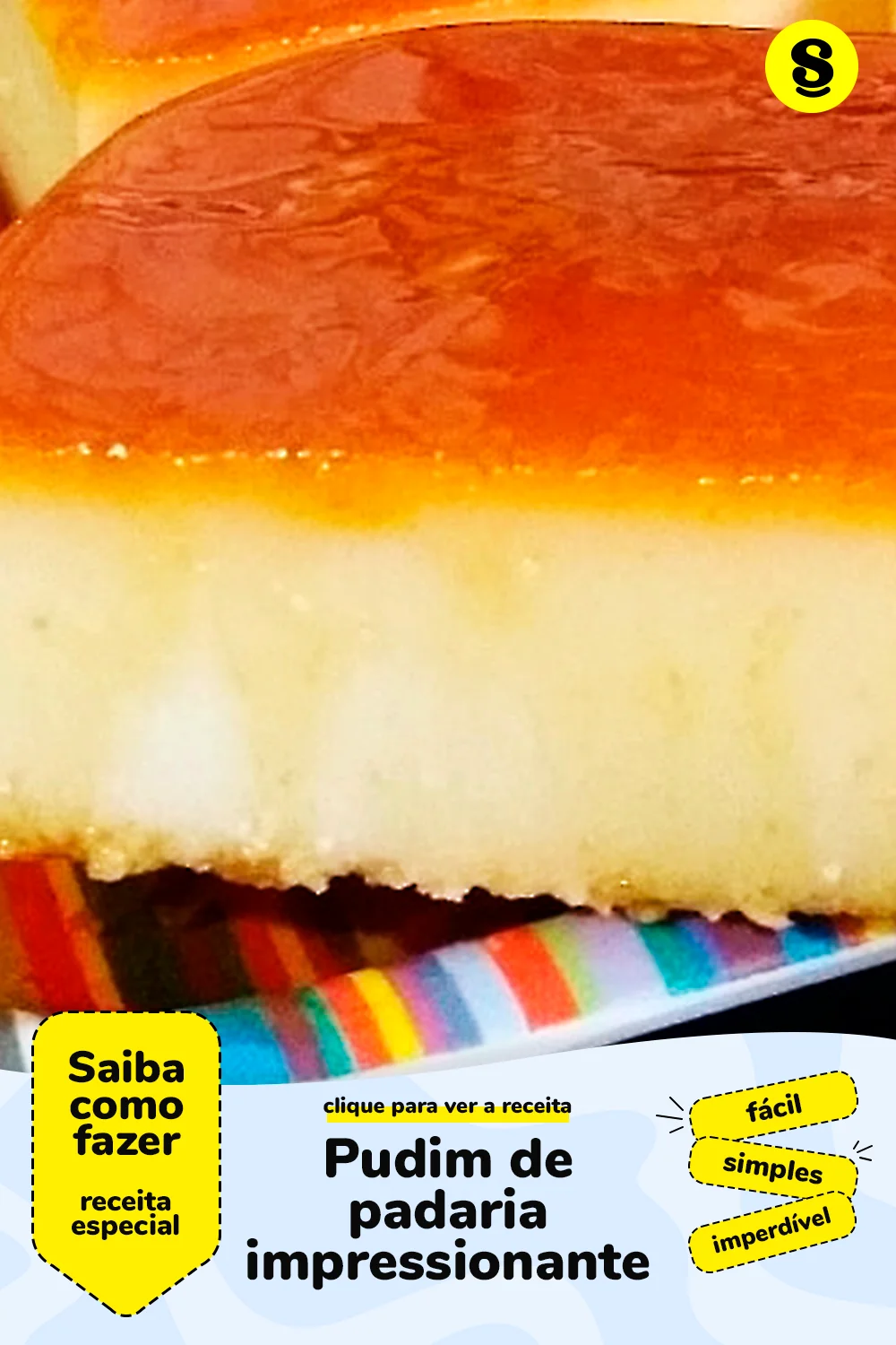 Receita de pudim de padaria