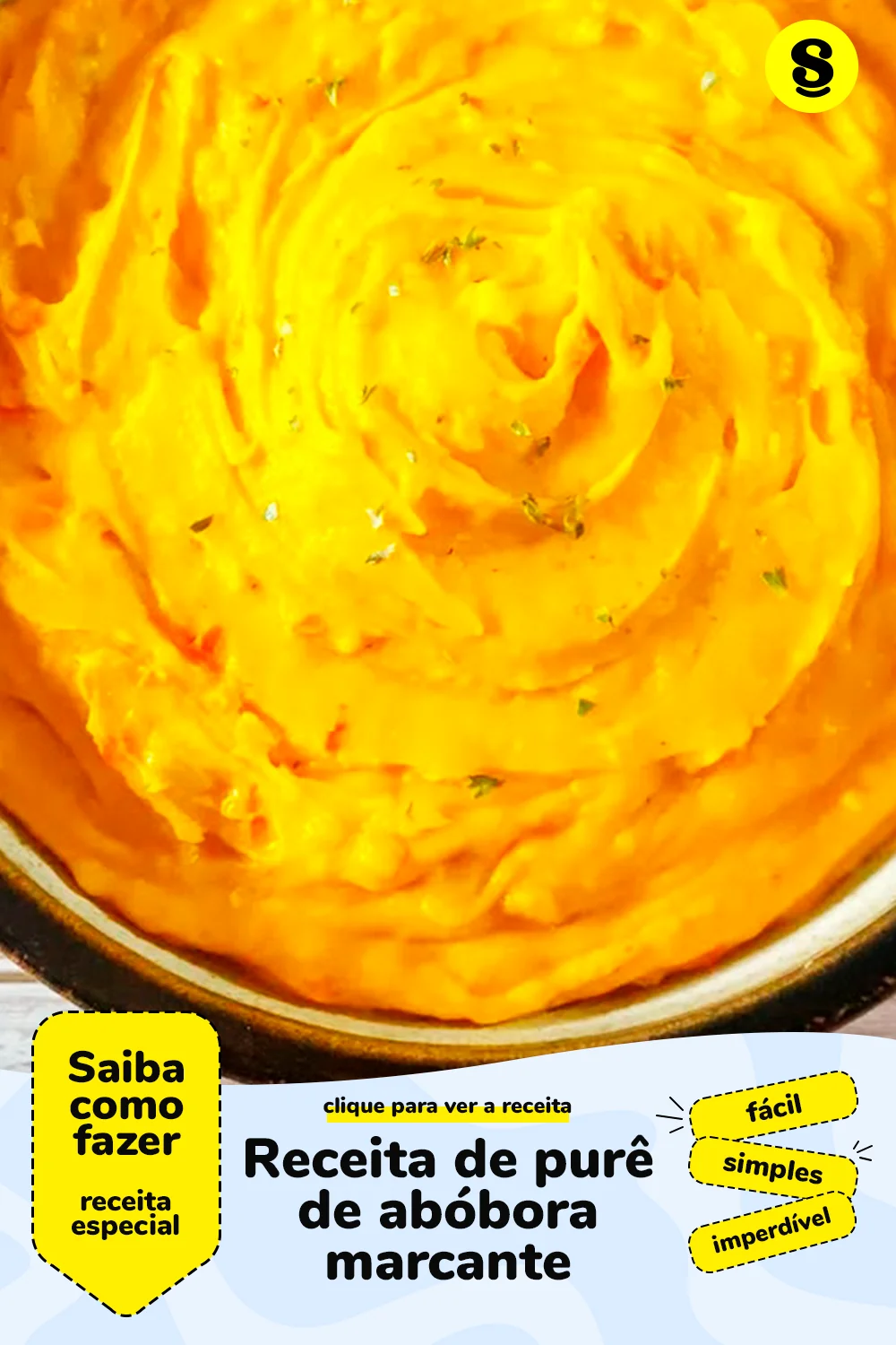 Receita de purê de abóbora