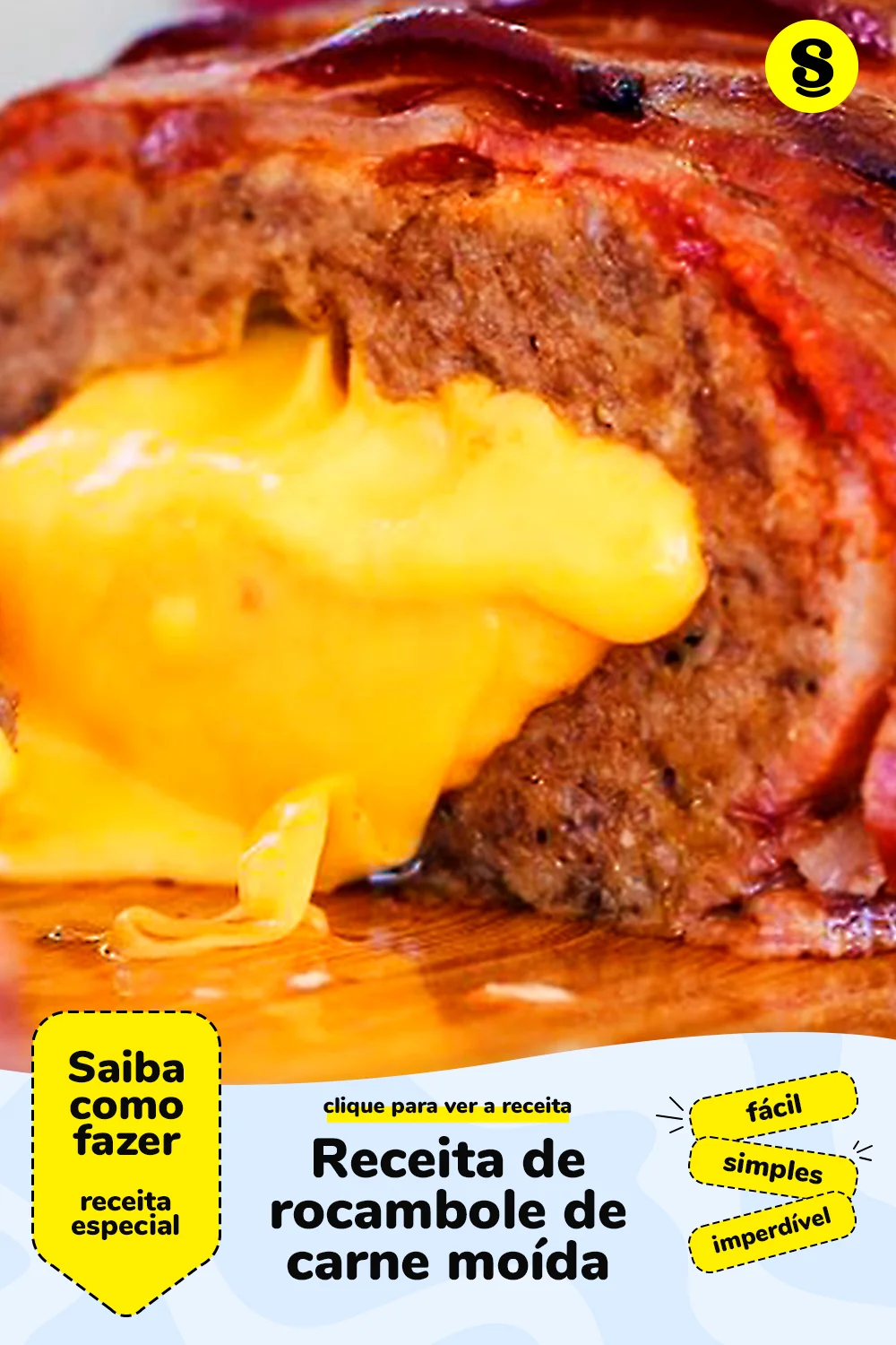 Receita de rocambole de carne moída
