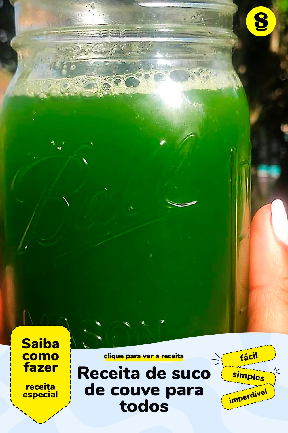 Receita de suco de couve