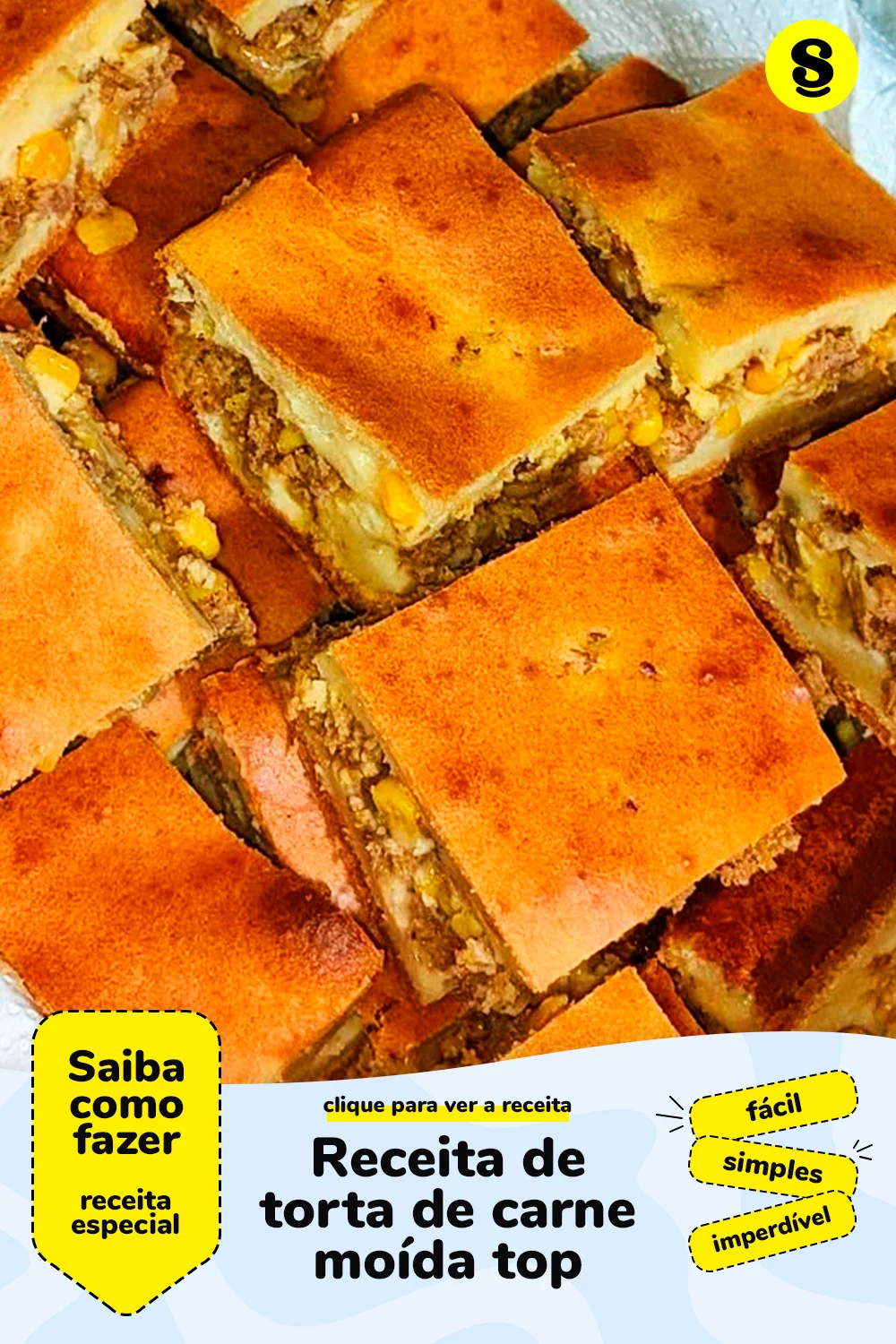 Receita de torta de carne moída