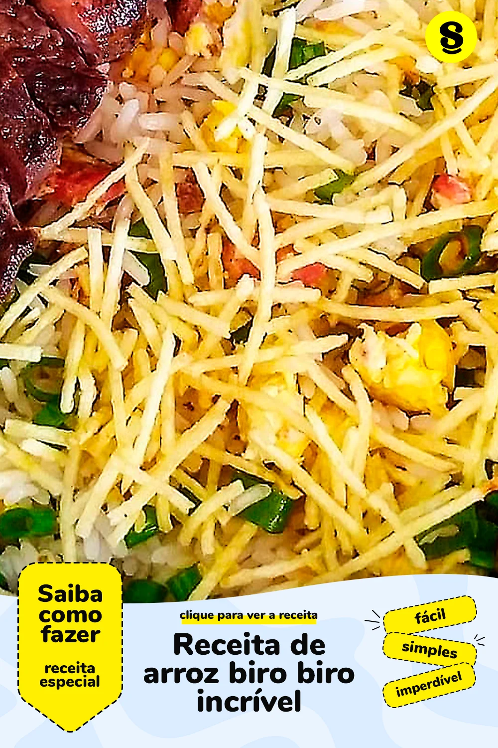 Receita de arroz biro biro