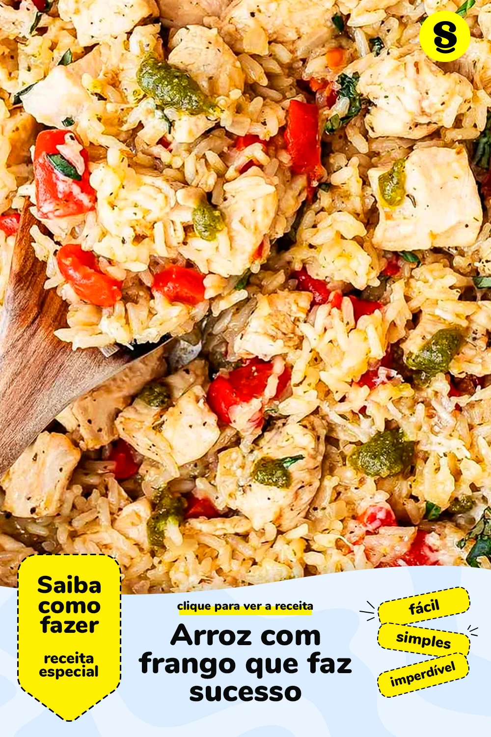 Receita de arroz com frango