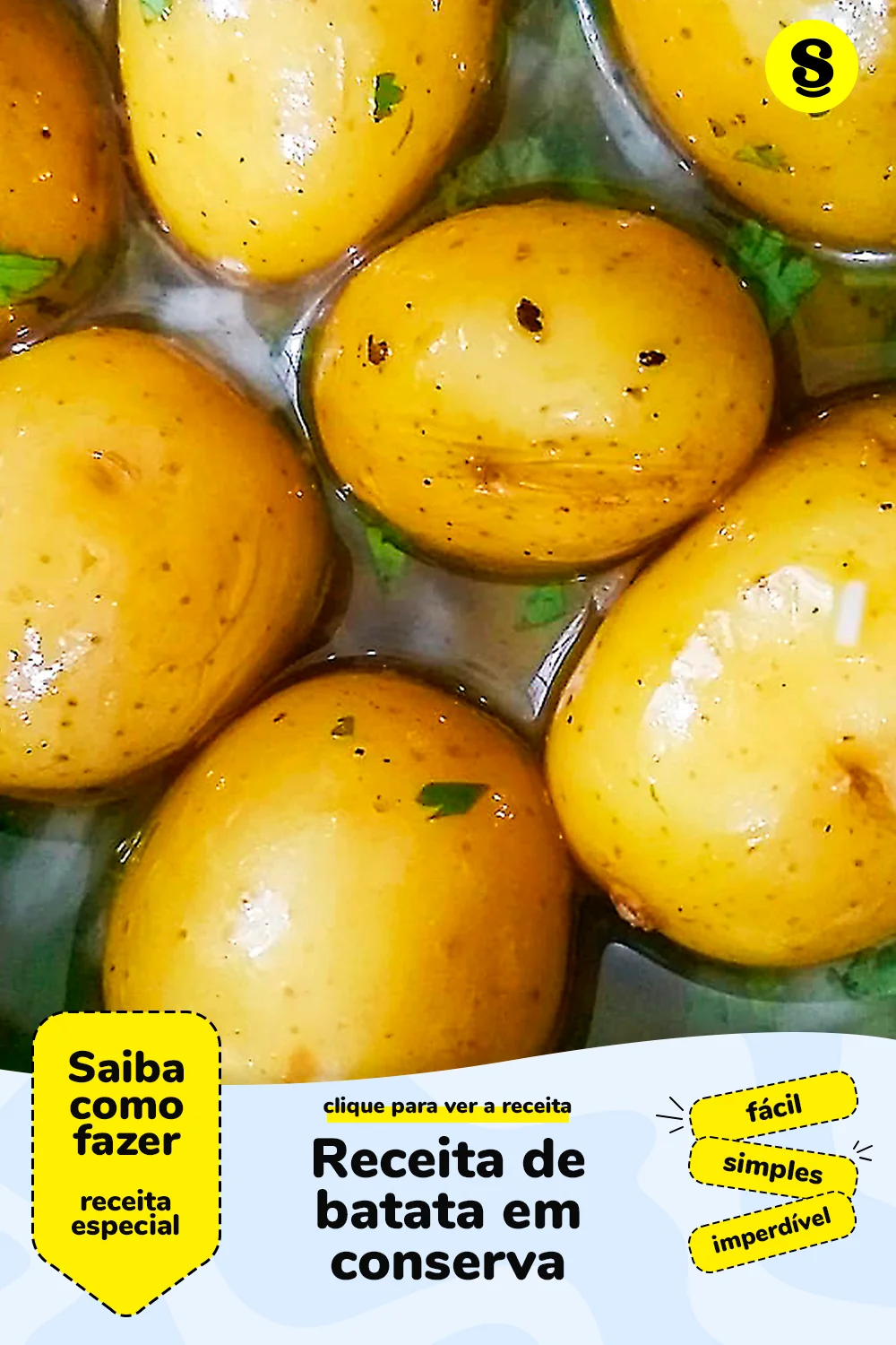 Receita de batata em conserva