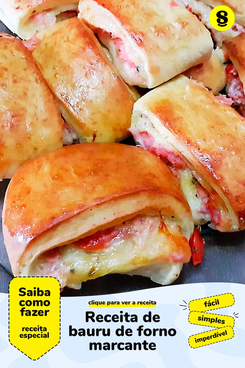 Receita de bauru de forno
