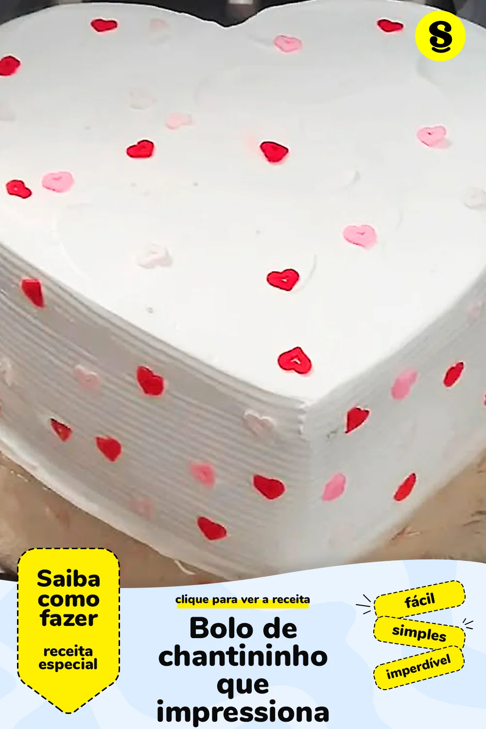 Receita de bolo de chantininho