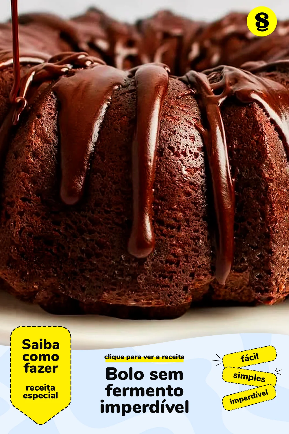 Receita de bolo sem fermento
