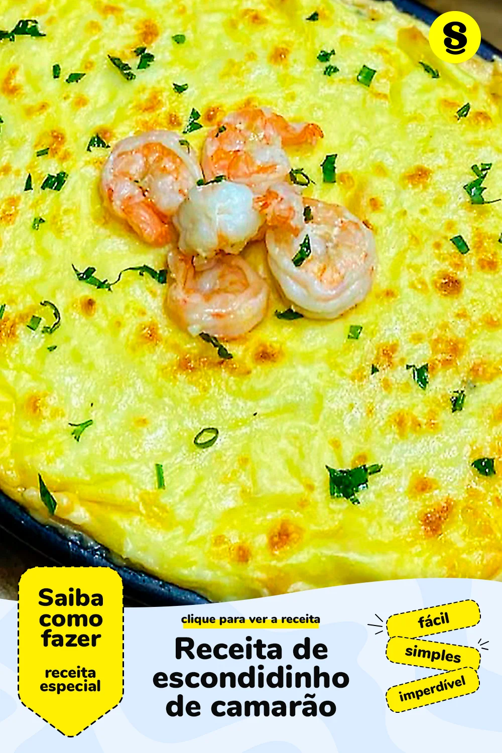 Receita de escondidinho de camarão