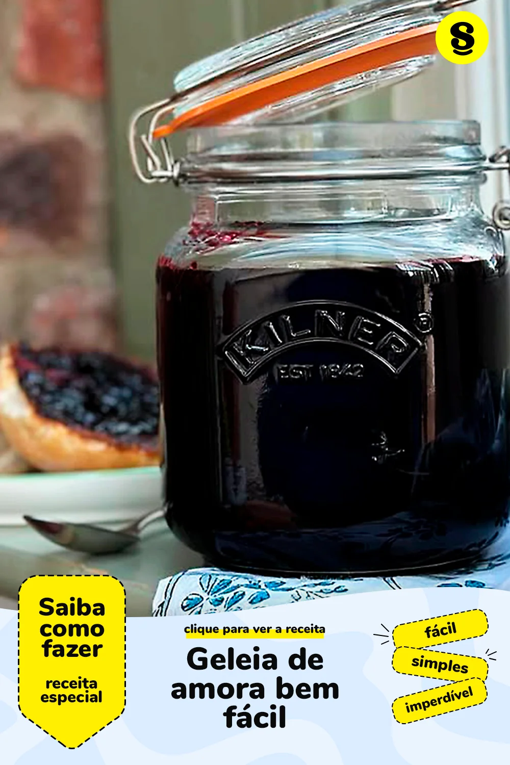 Receita de geleia de amora