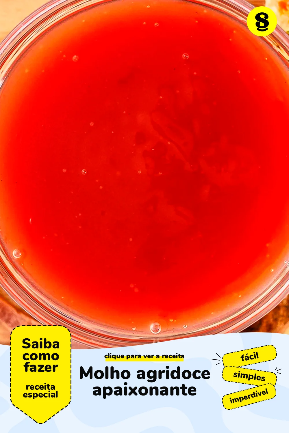 Receita de molho agridoce