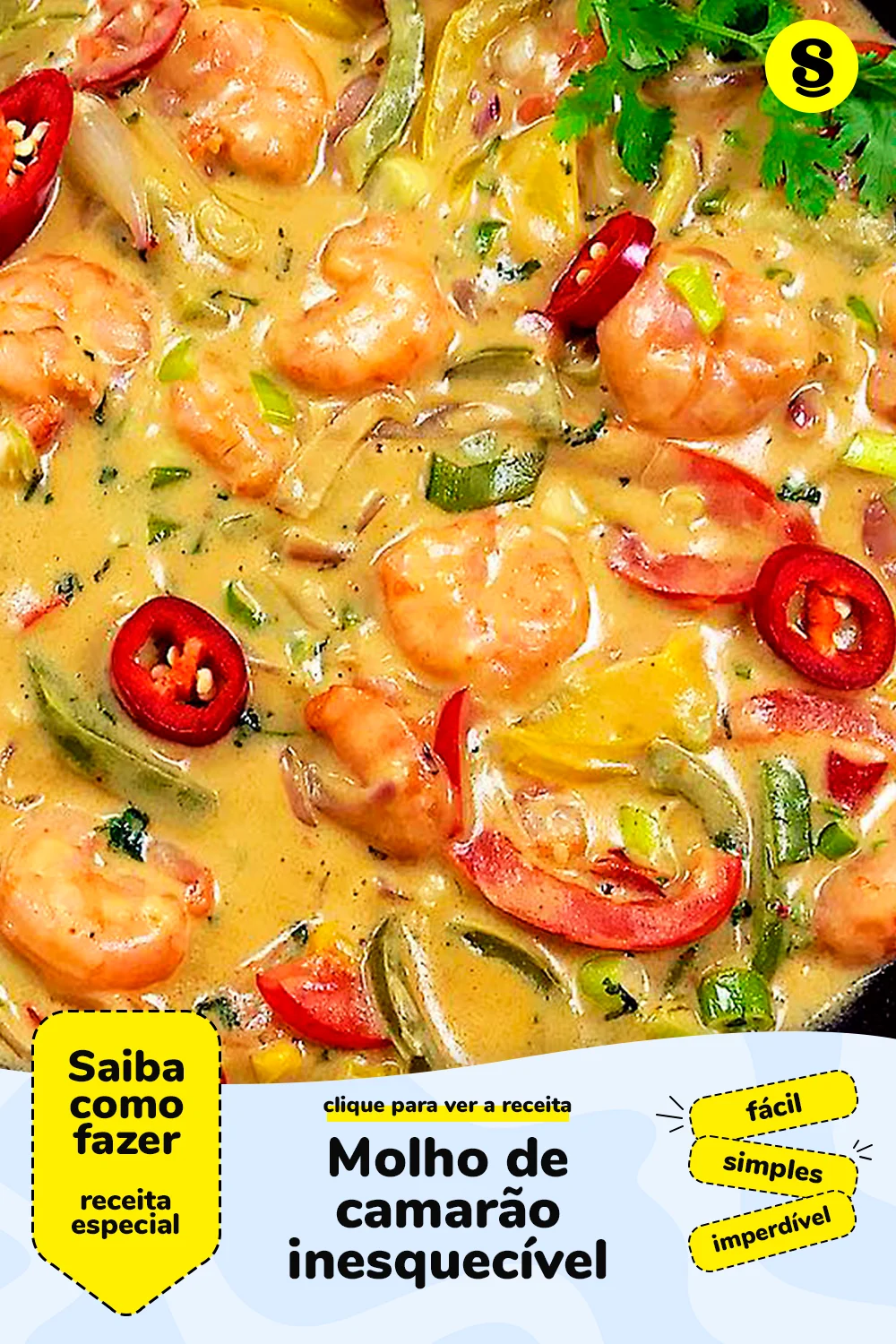 Receita de molho de camarão