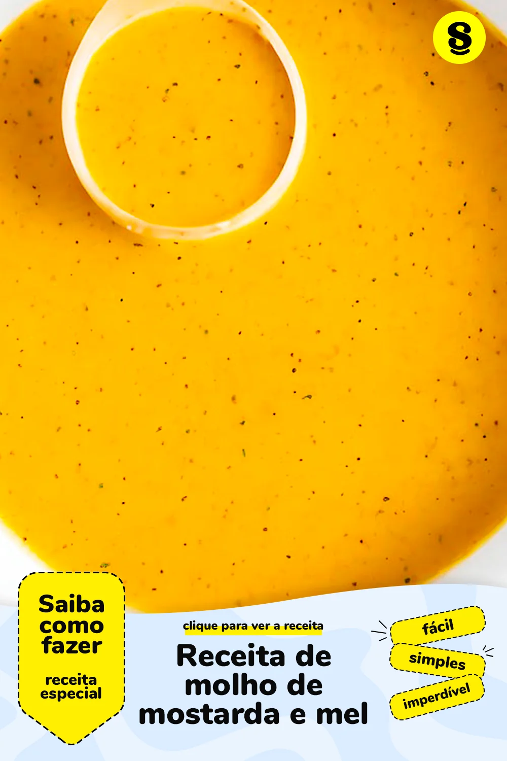 Receita de molho de mostarda e mel