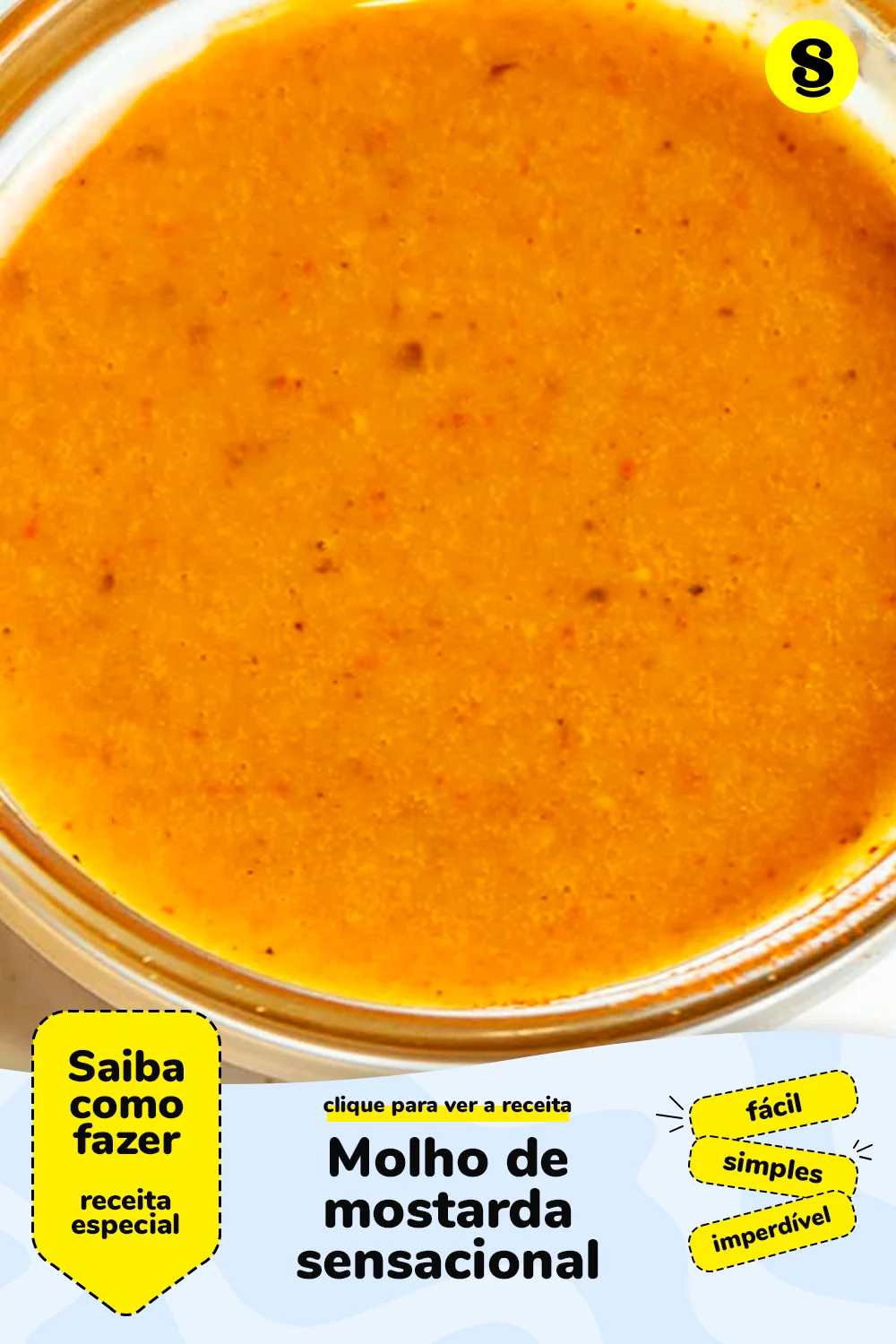 Receita de molho de mostarda