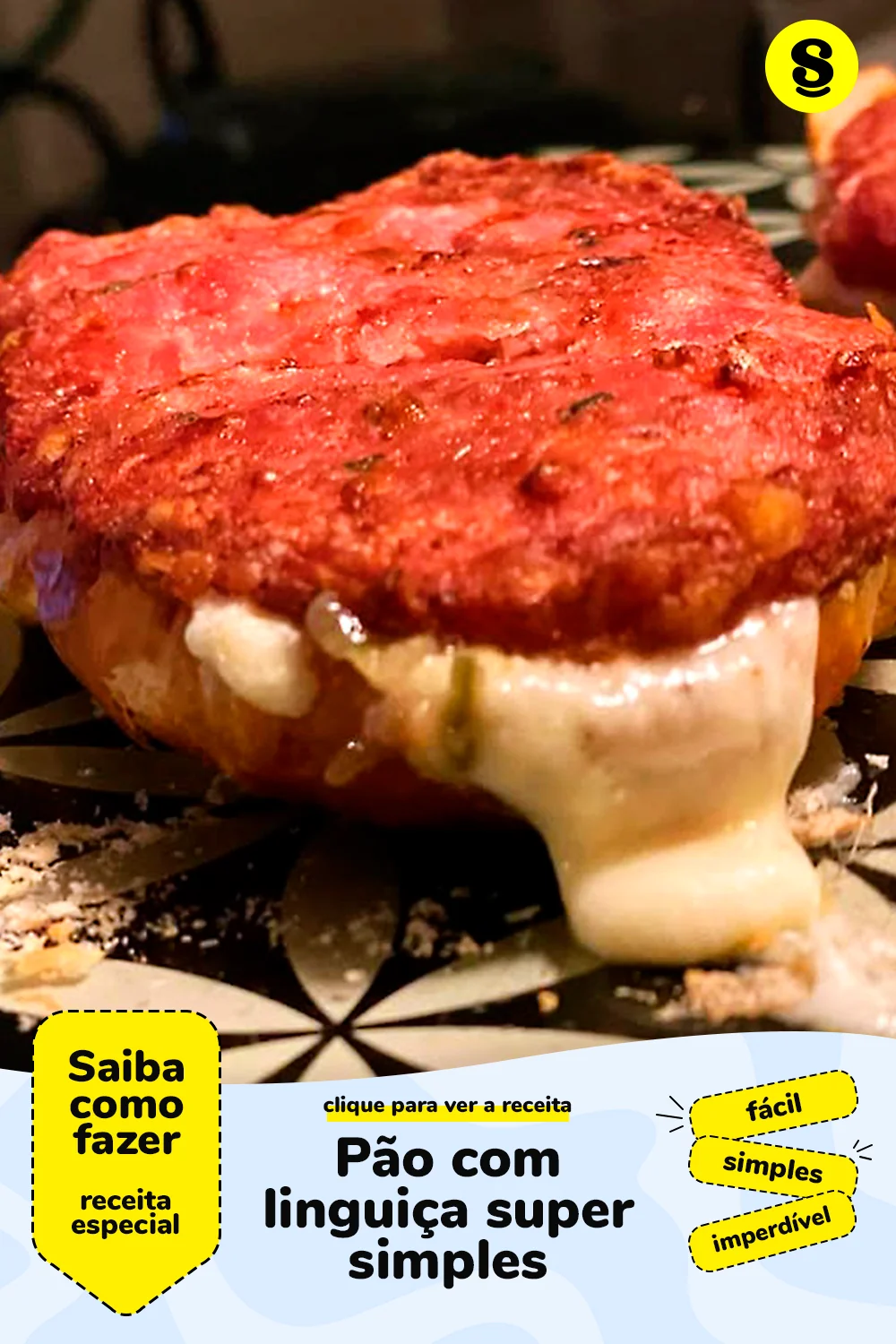 Receita de pão com linguiça