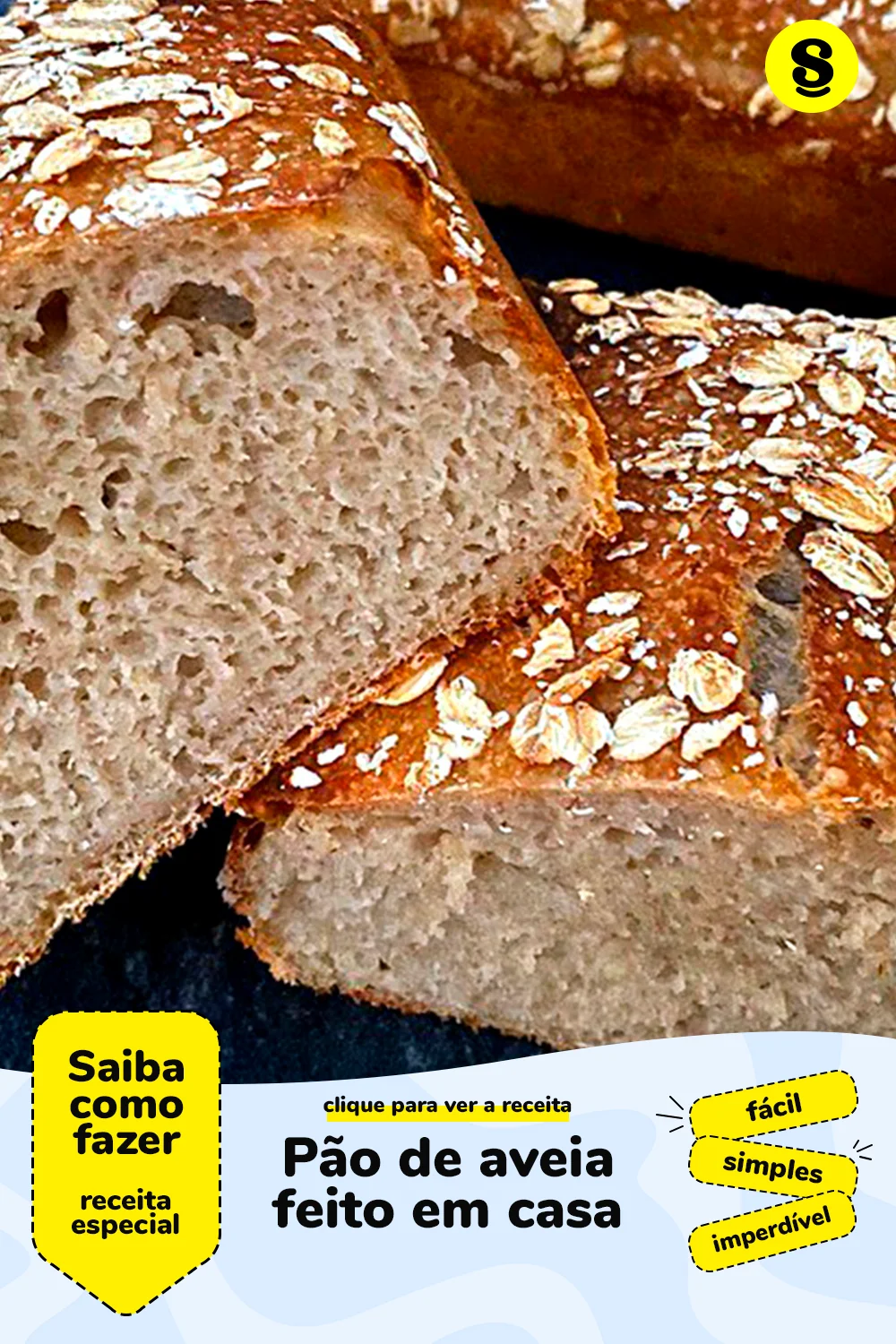 Receita de pão de aveia