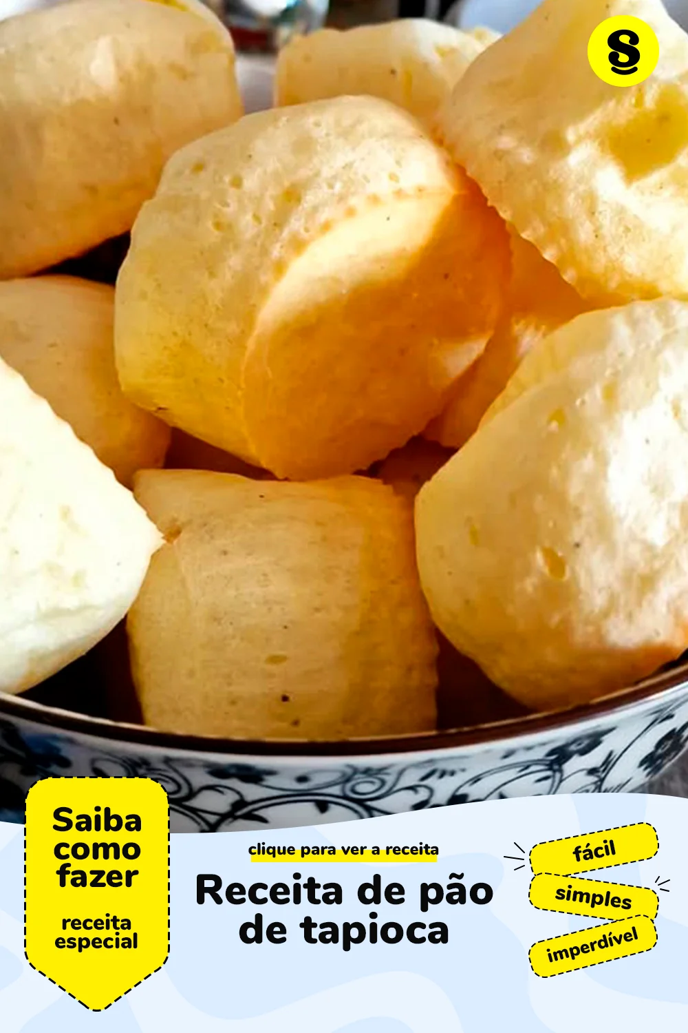 Receita de pão de tapioca