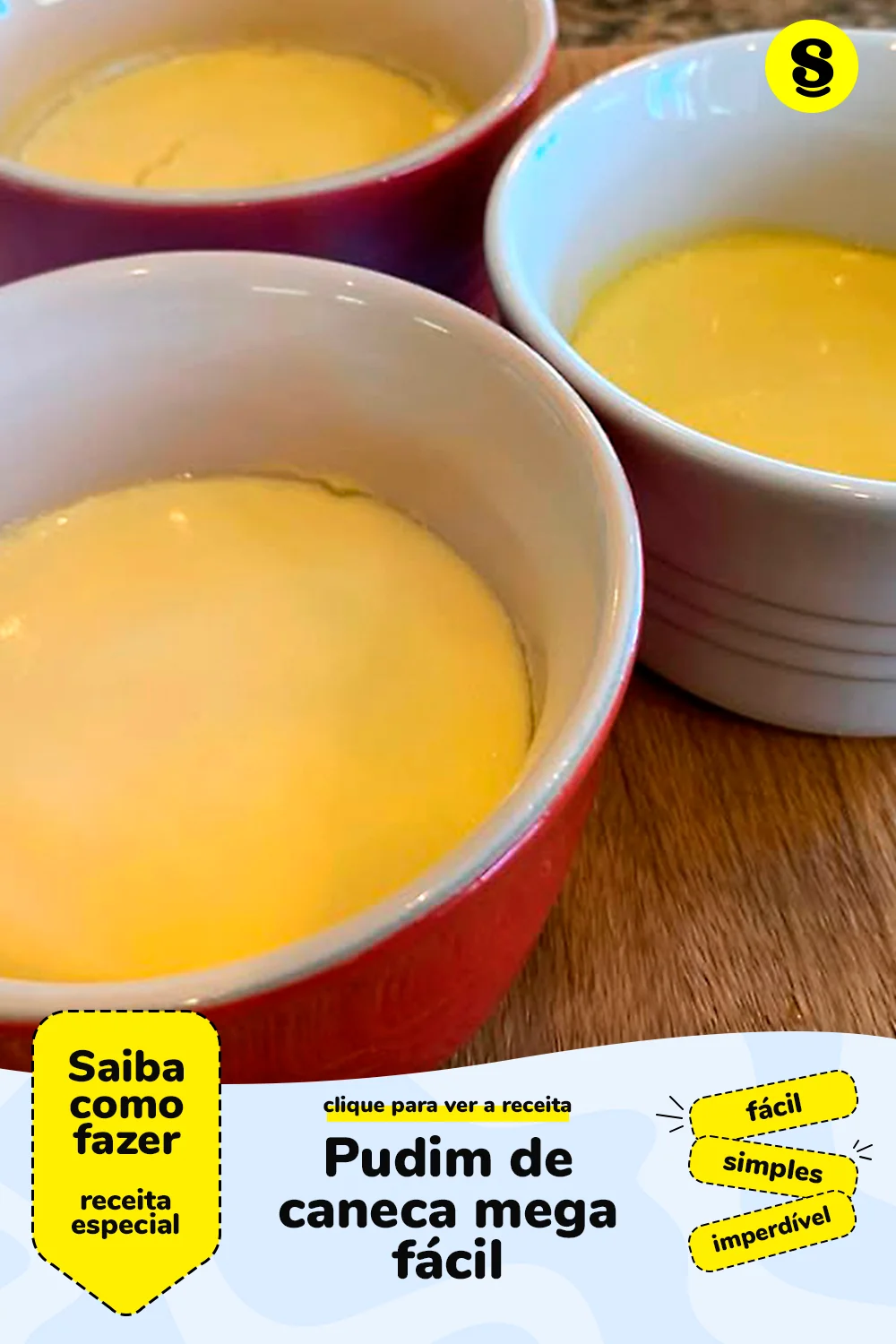 Receita de pudim de caneca