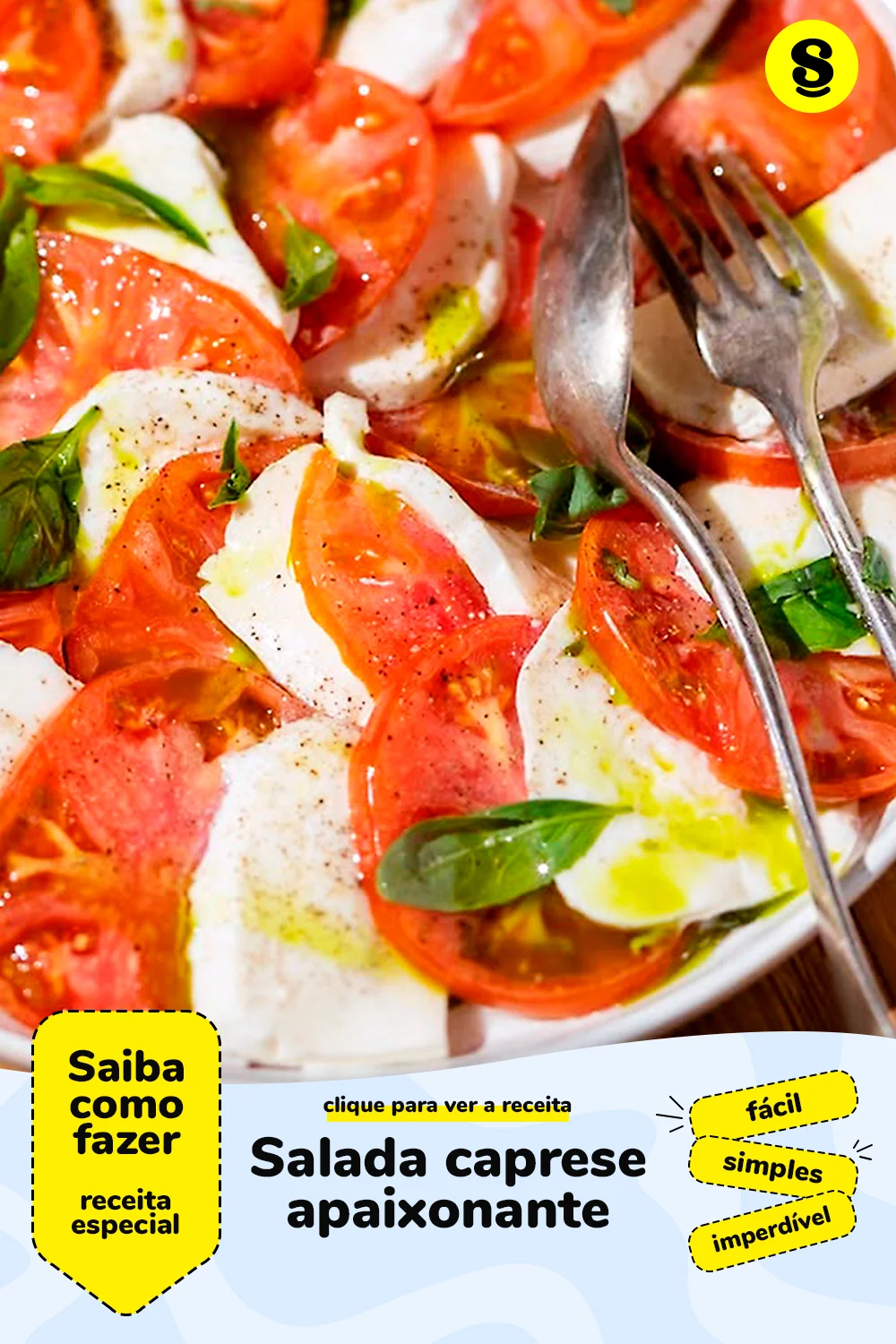 Receita de salada caprese