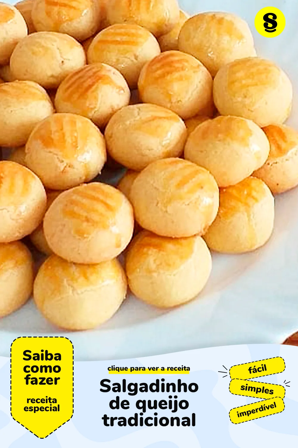 Receita de salgadinho de queijo