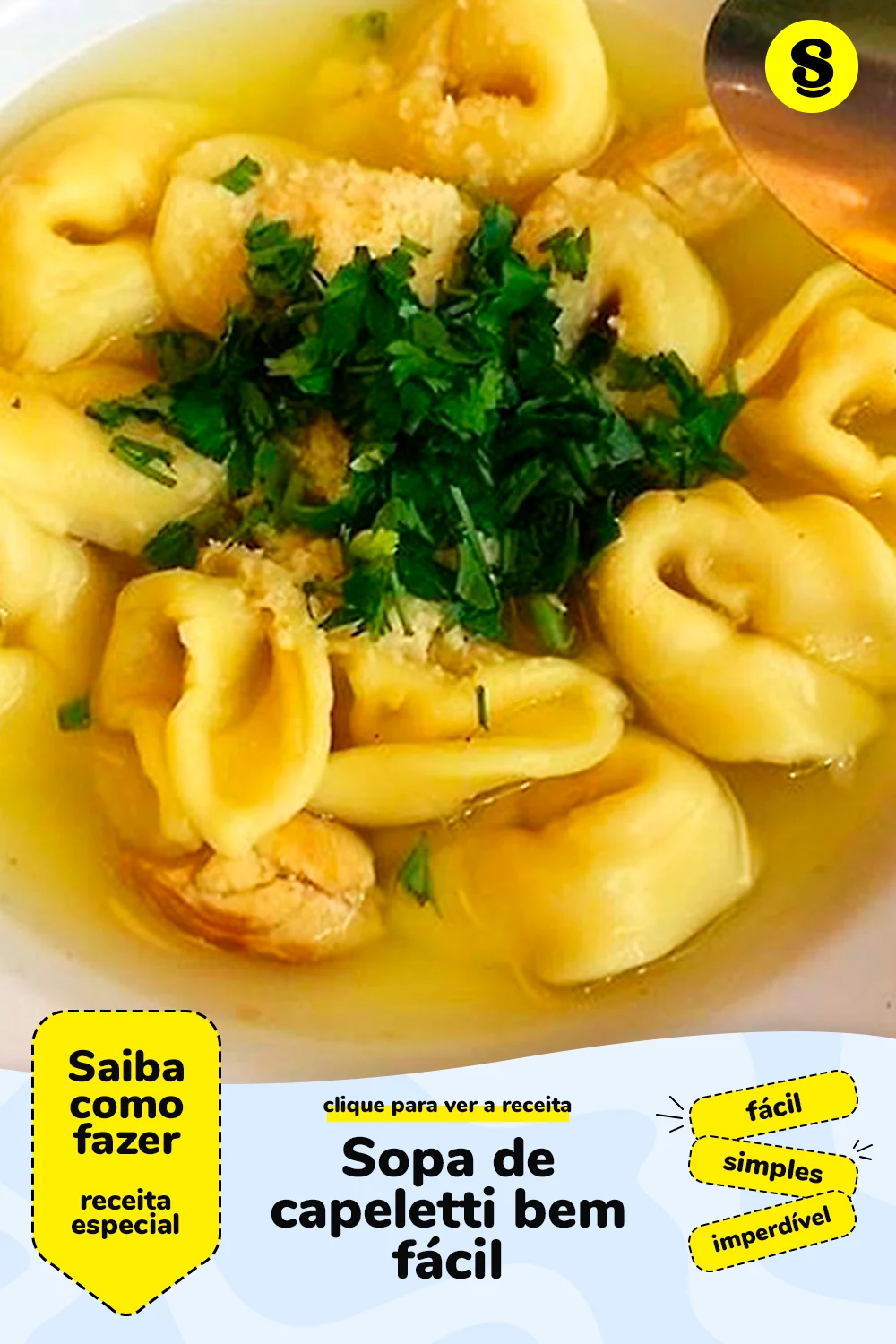 Receita de sopa de capeletti