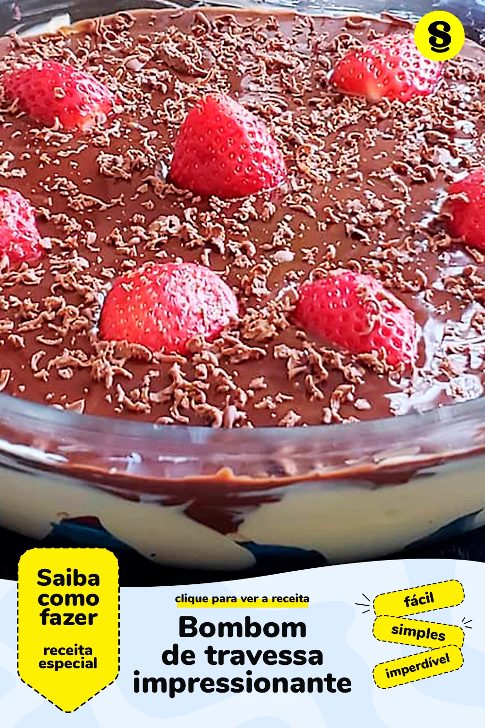Receita de bombom de travessa