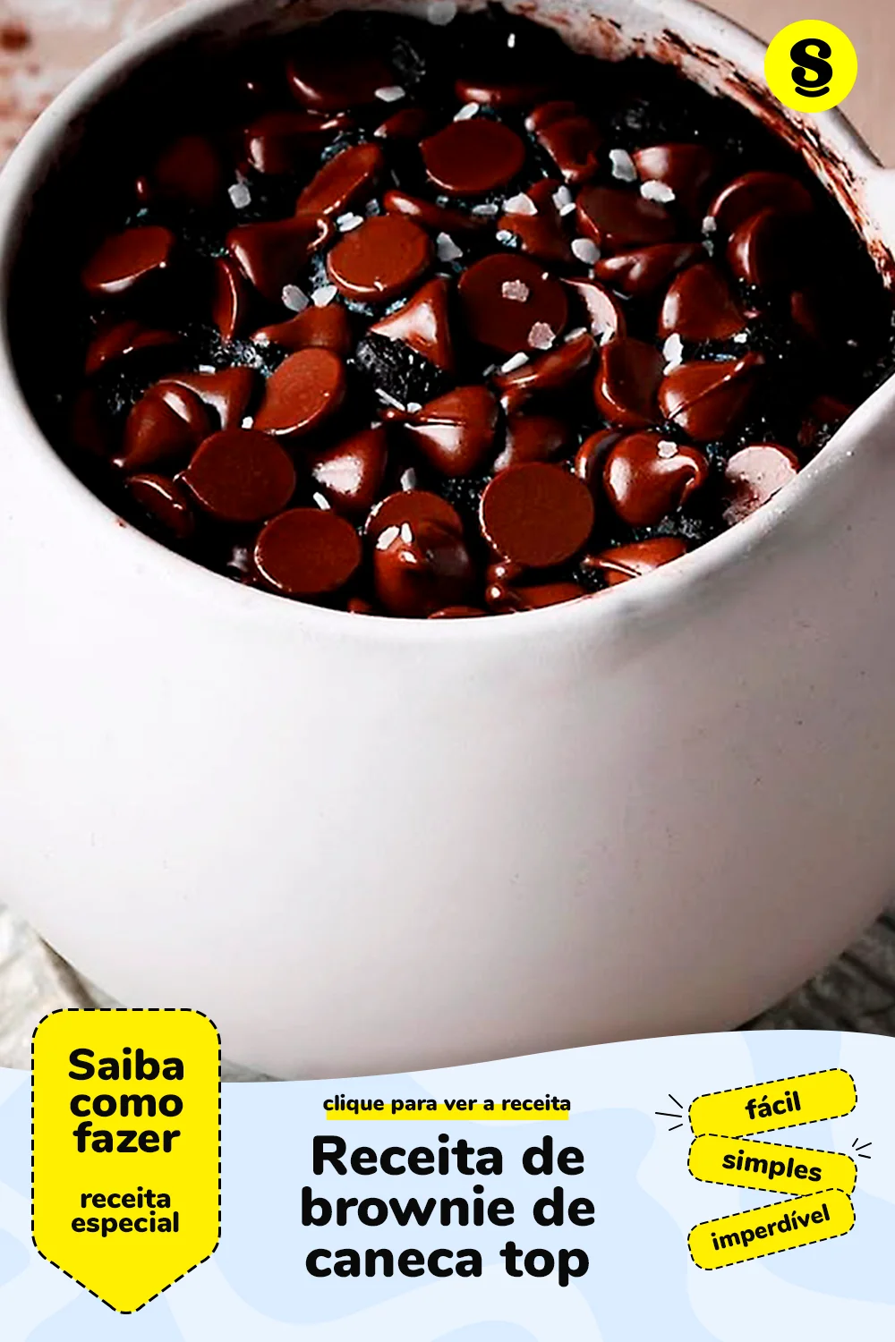 Receita de brownie de caneca