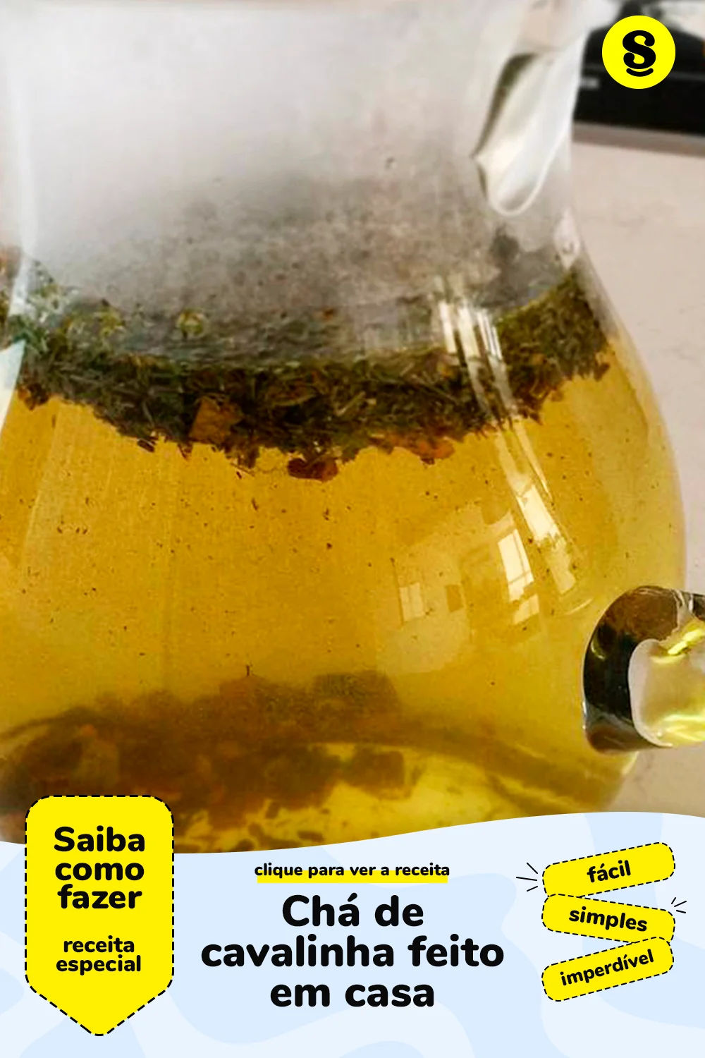 Receita de chá de cavalinha