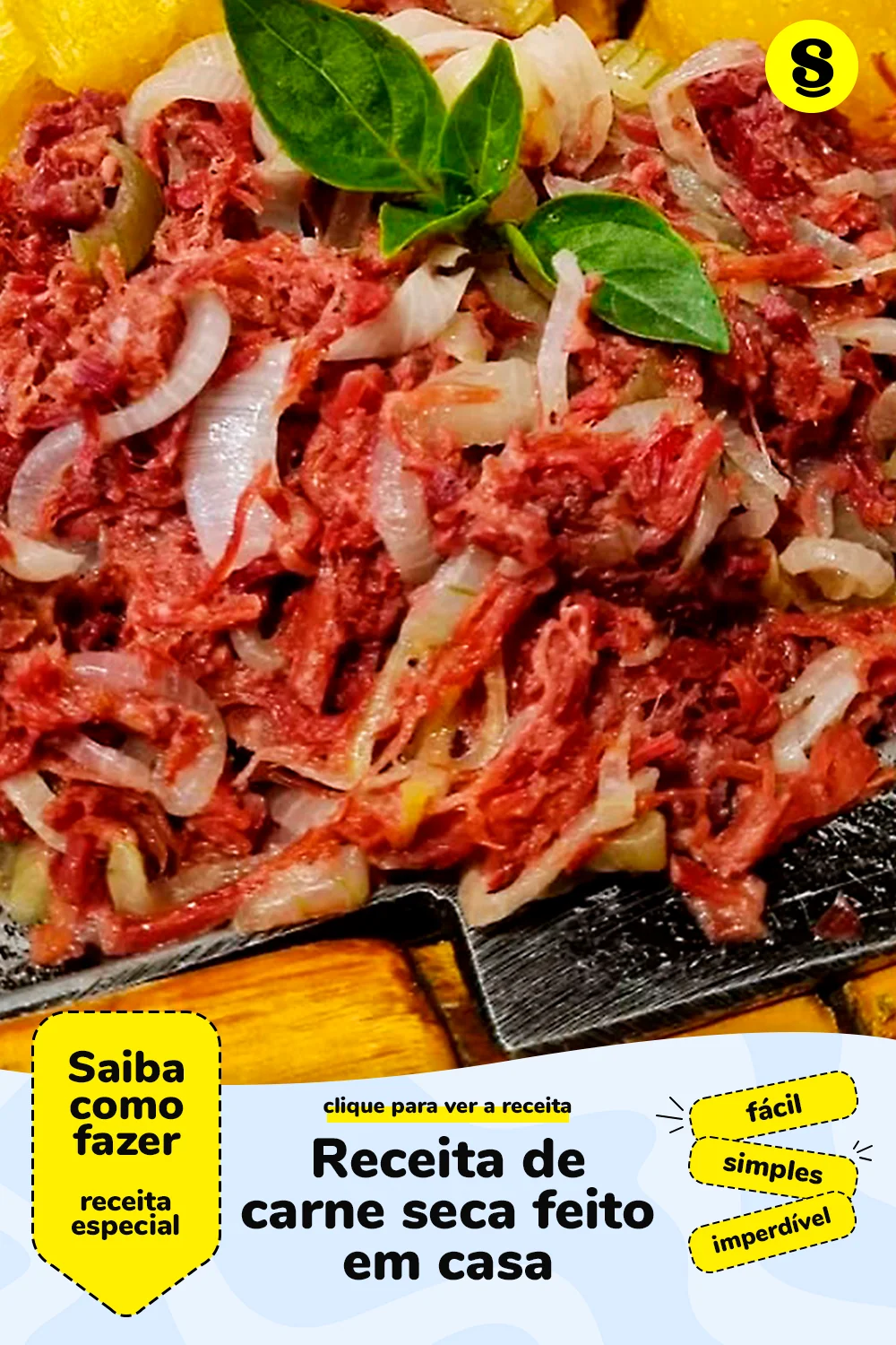 Receita com carne seca