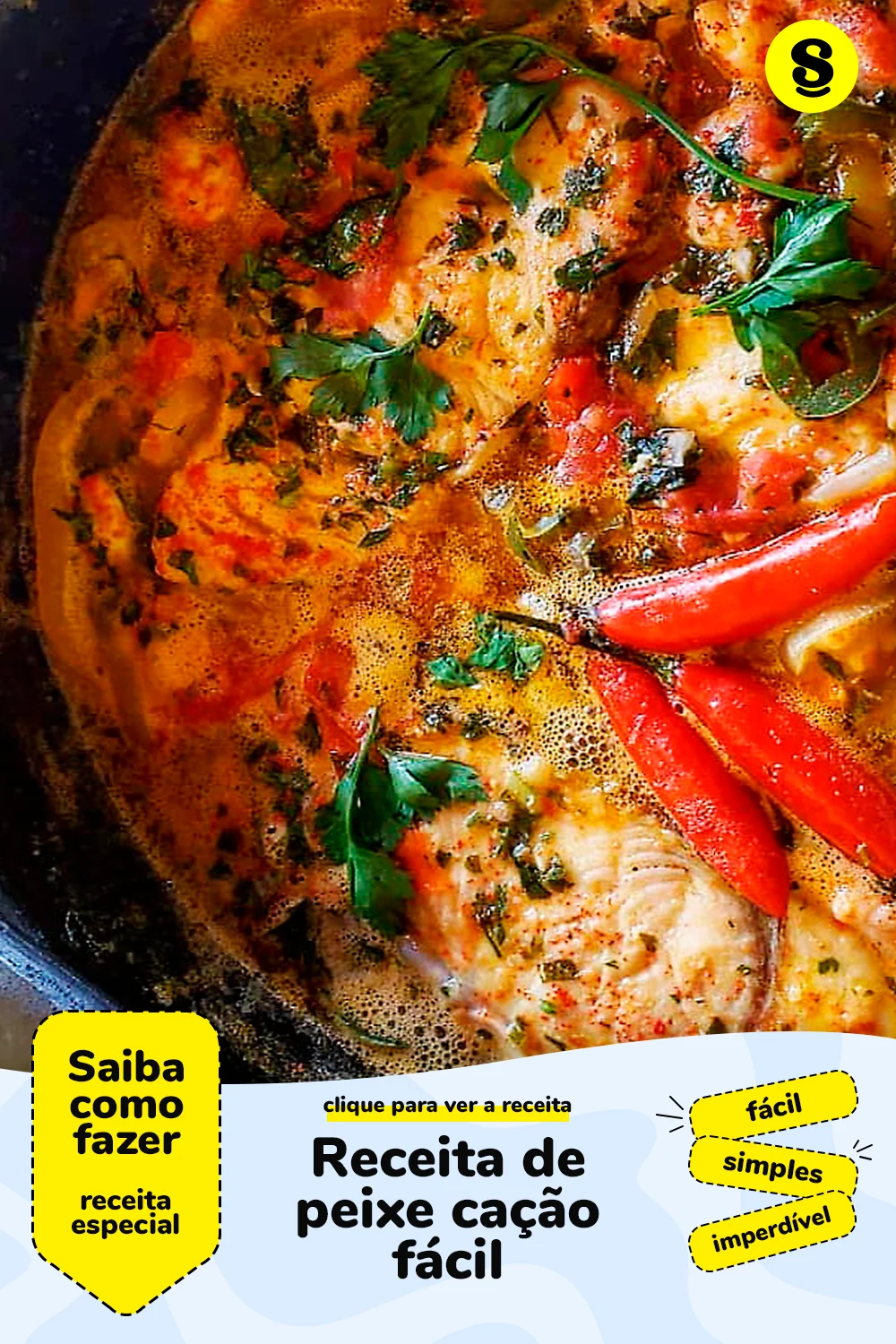 Receita de peixe cação