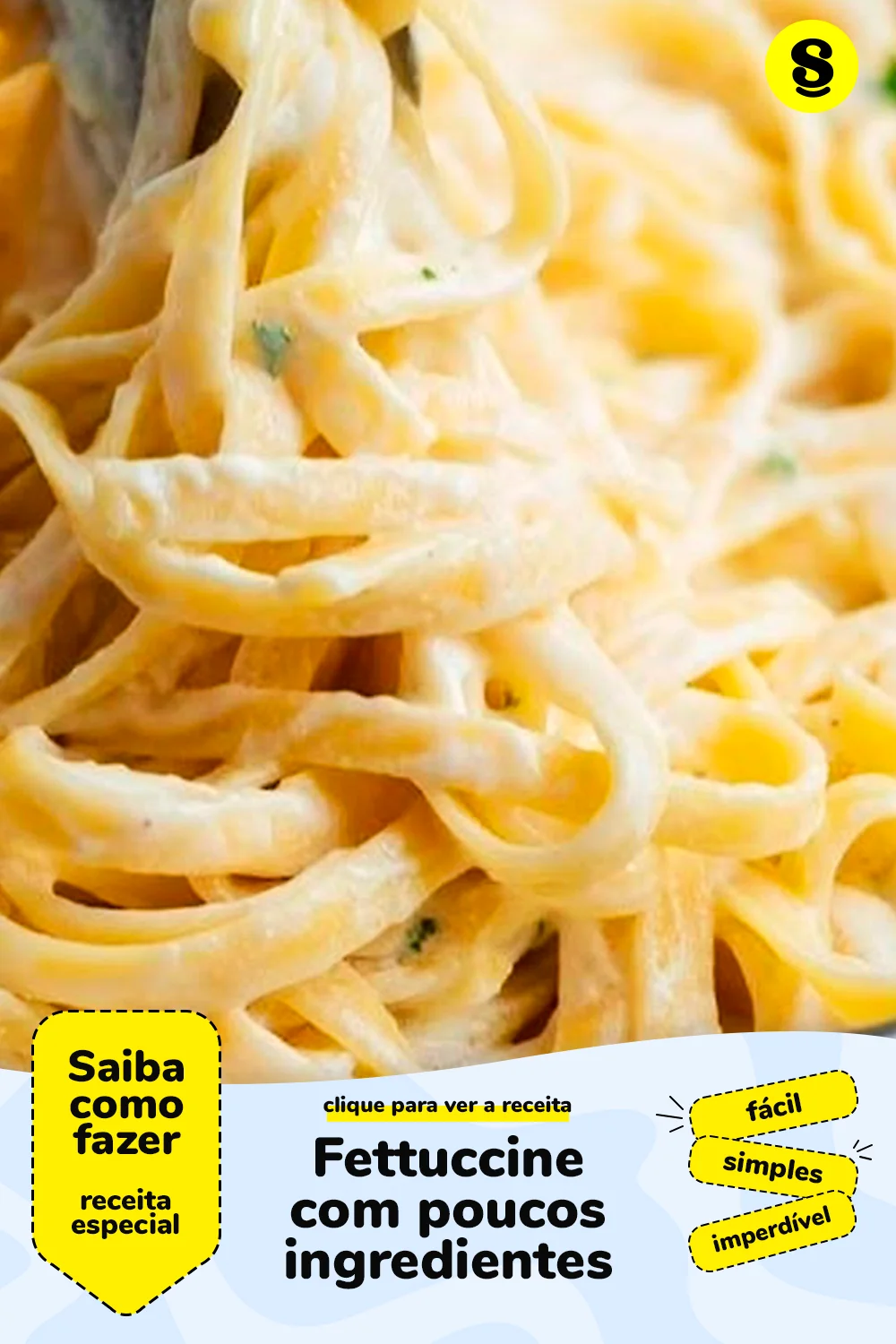 Receita de fettuccine