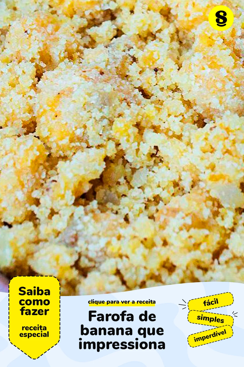 Receita de farofa de banana