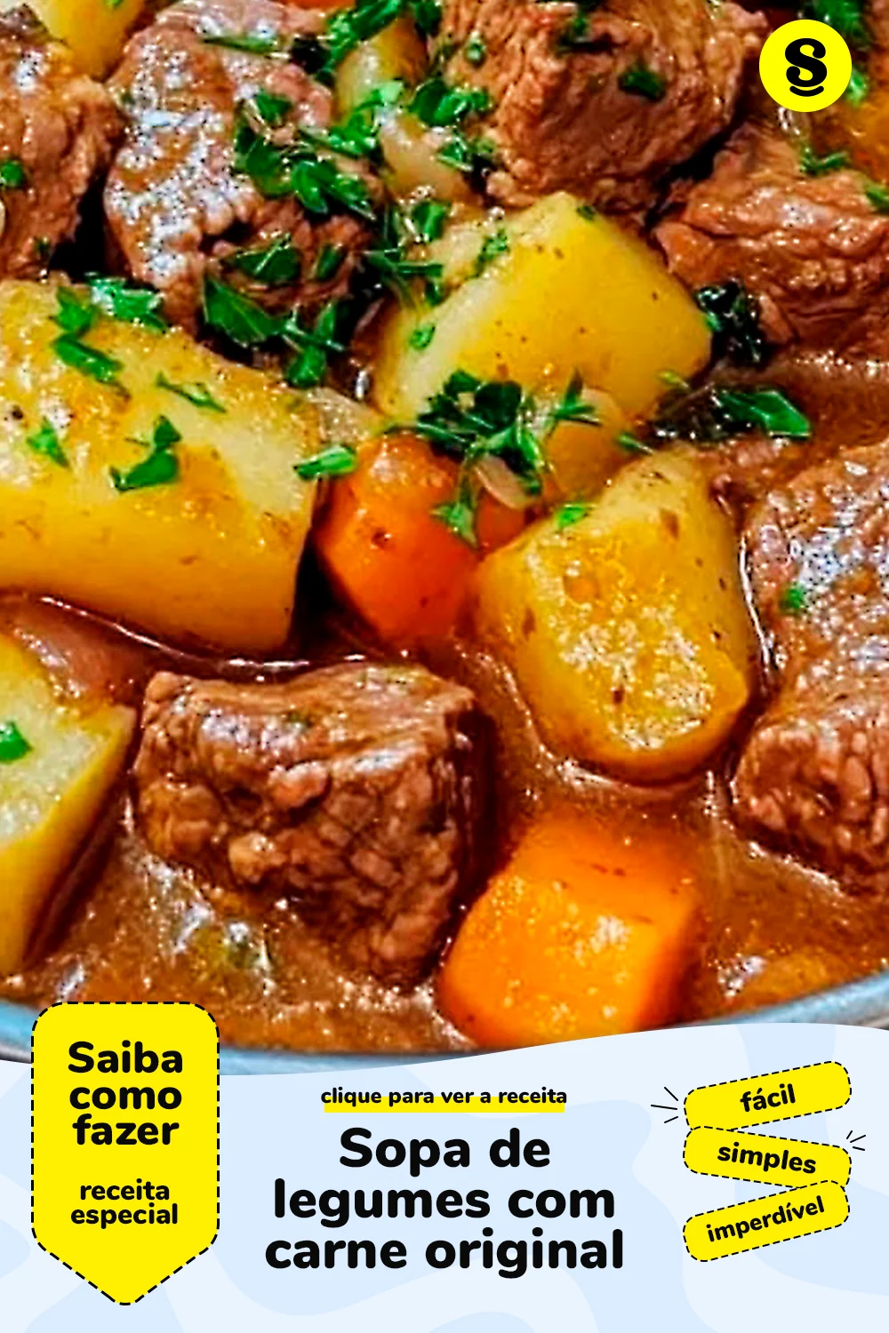 Receita de sopa de legumes com carne