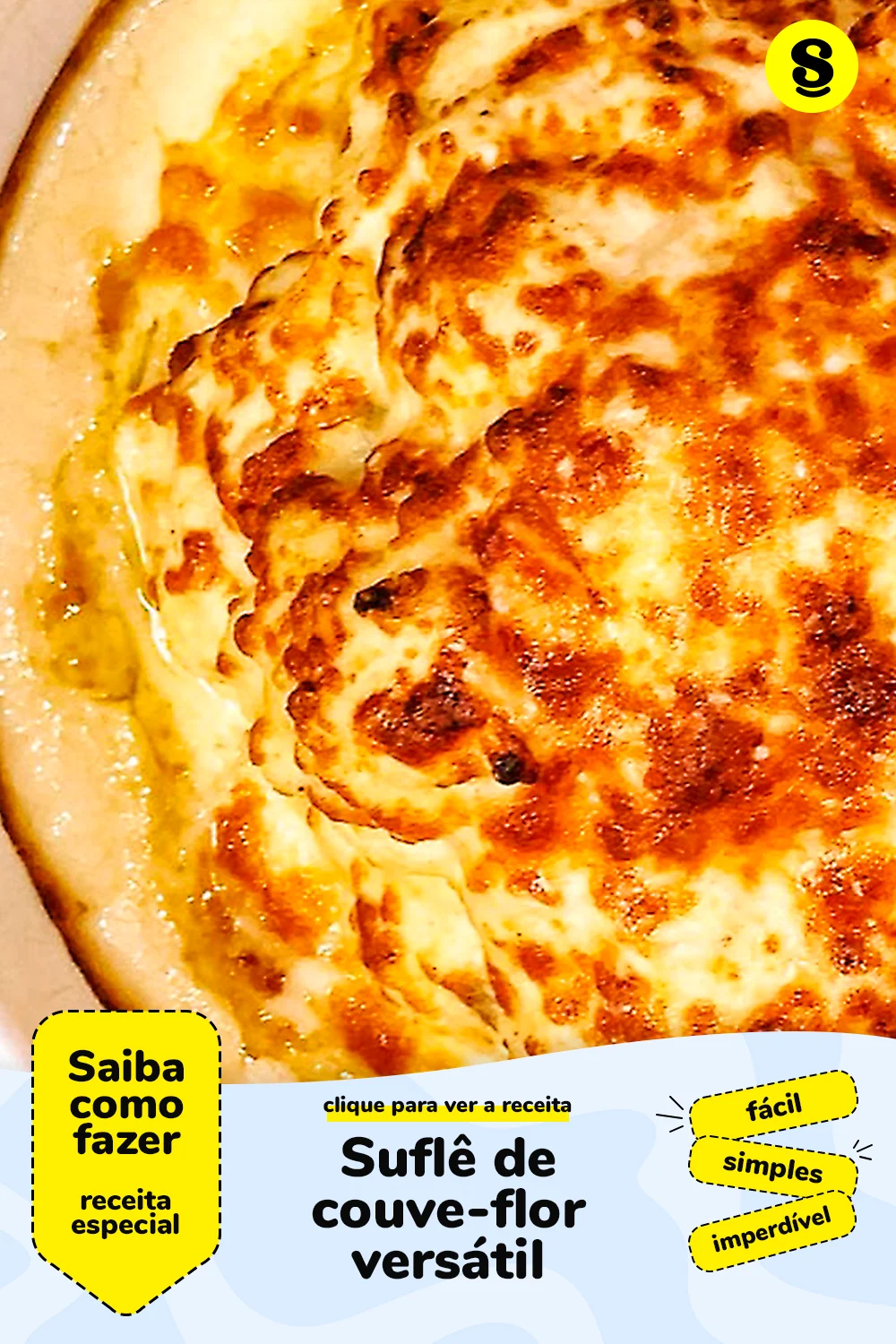 Receita de suflê de couve-flor