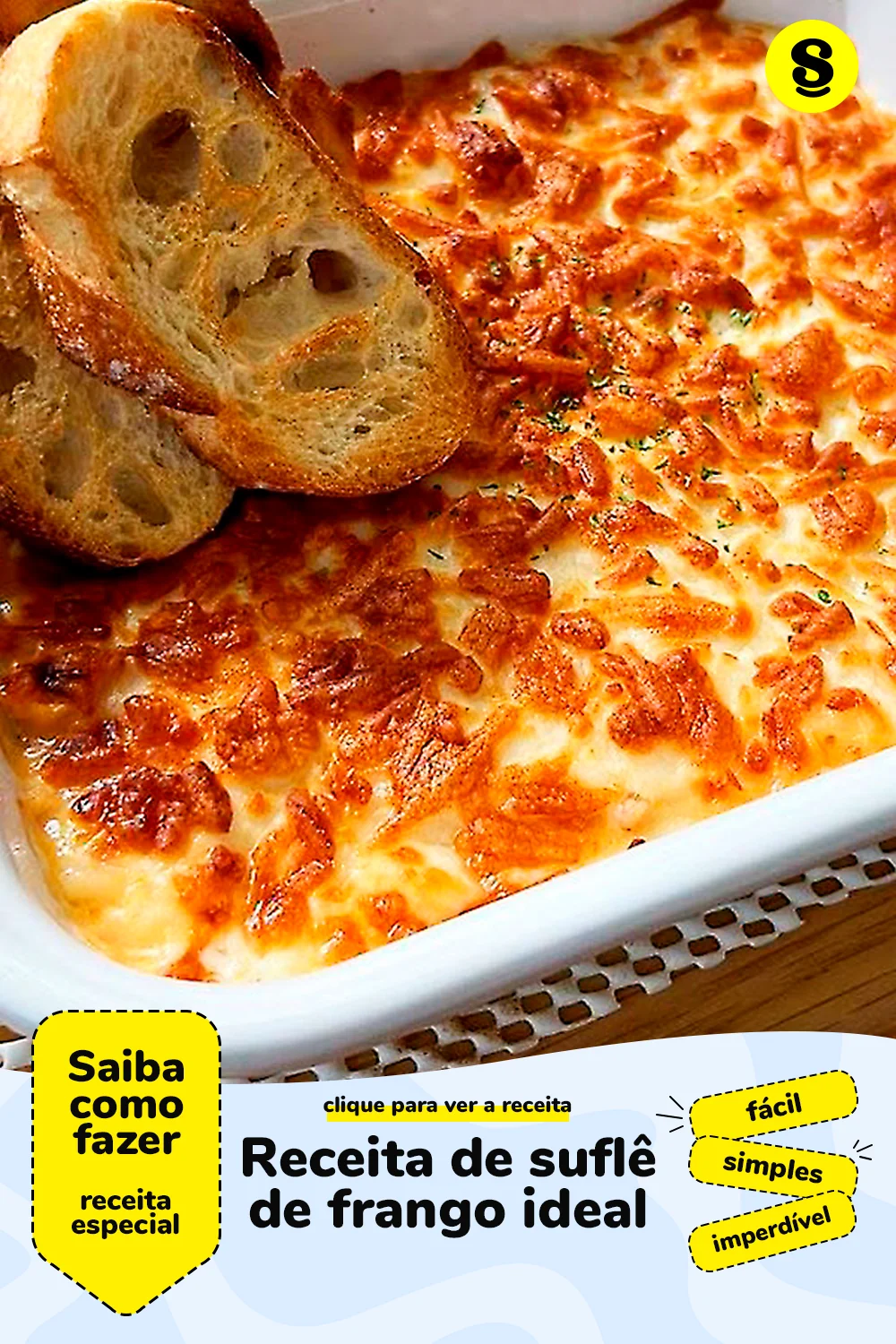 Receita de suflê de frango