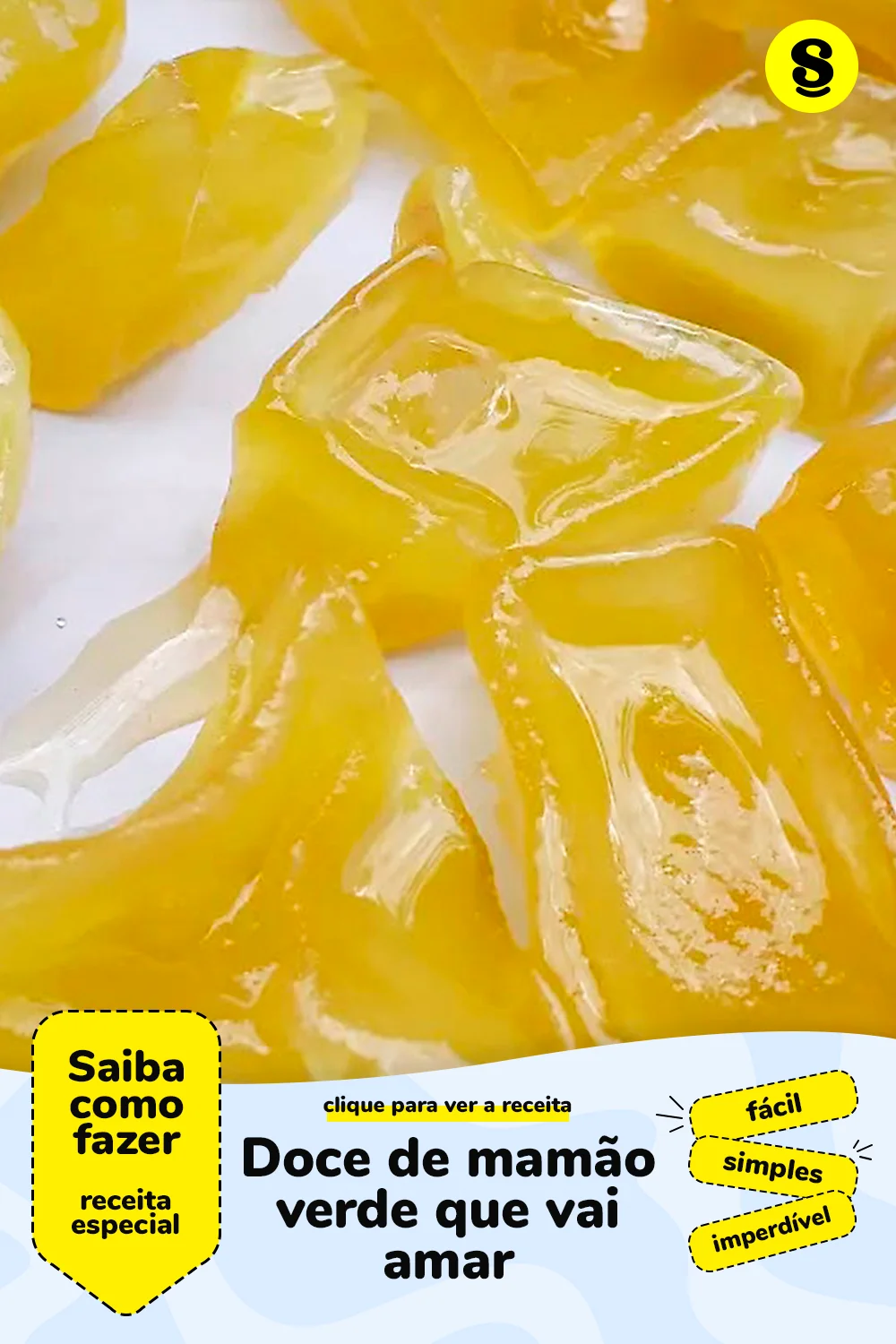 Receita de doce de mamão verde
