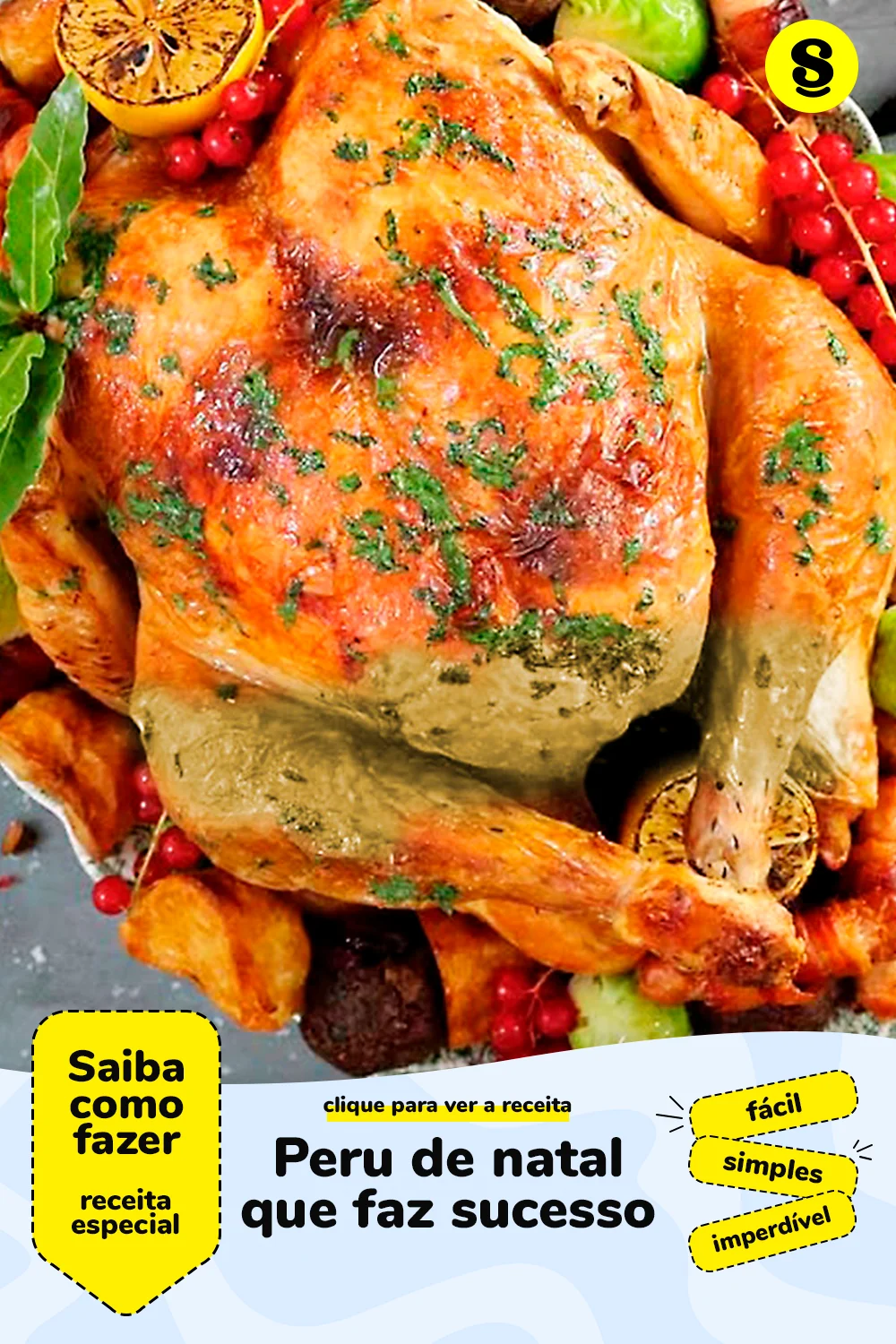 Receita de peru de Natal