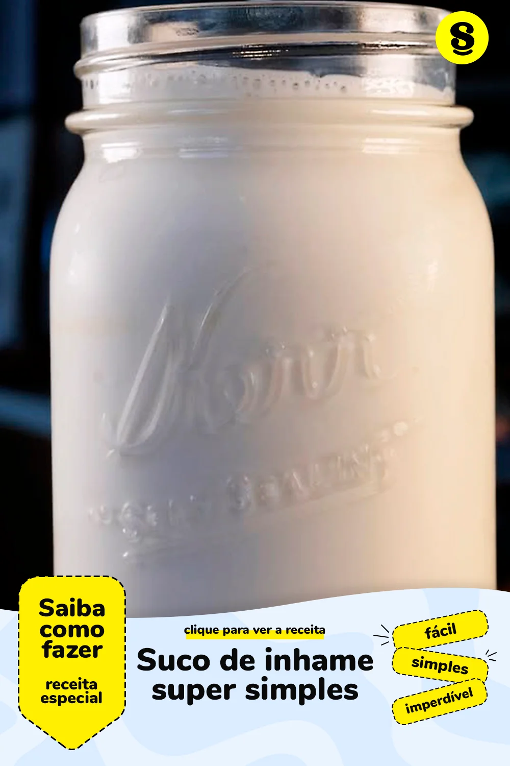 Receita de suco de inhame