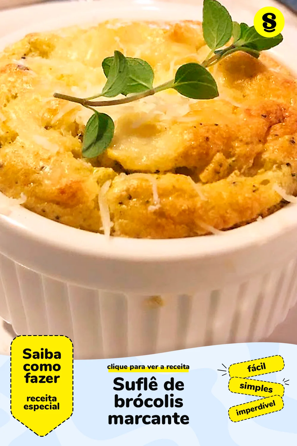Receita de suflê de brócolis