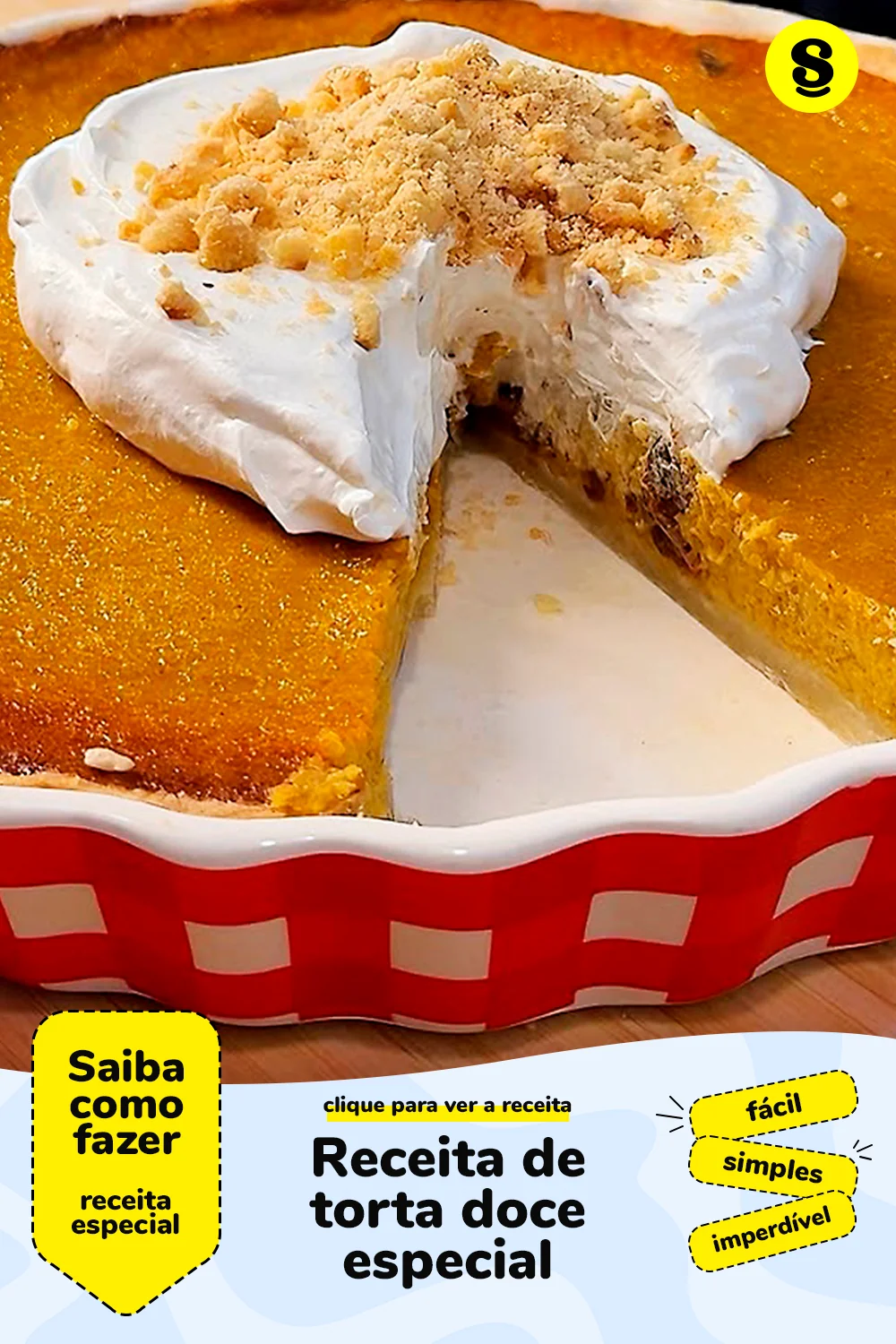 Receita de torta doce
