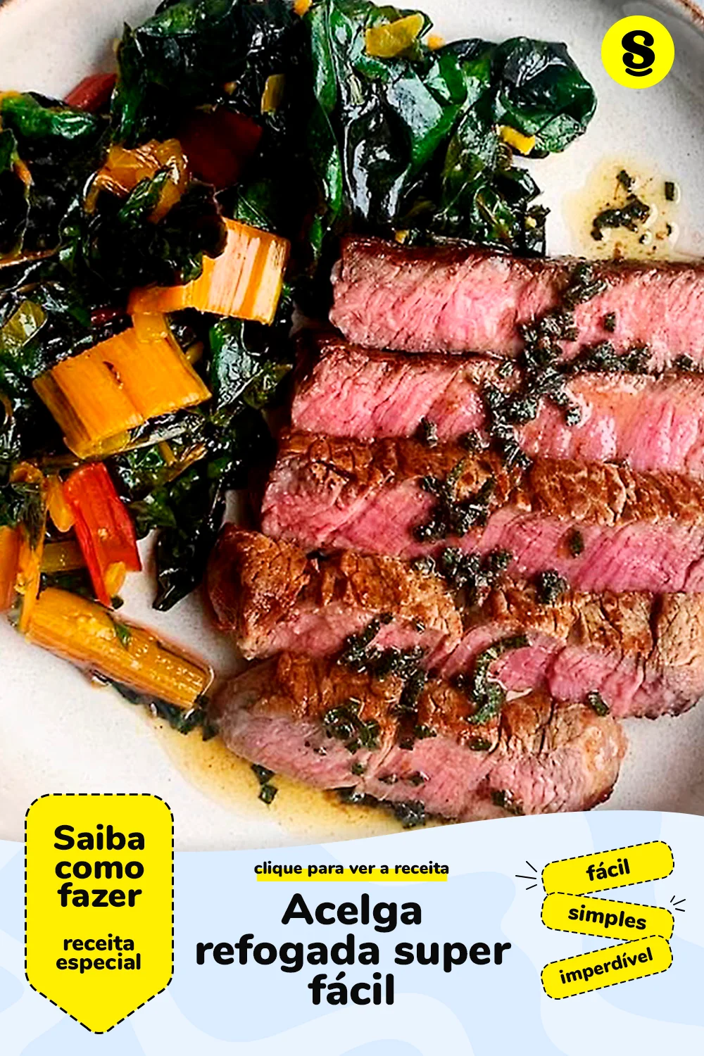 Receita de acelga refogada