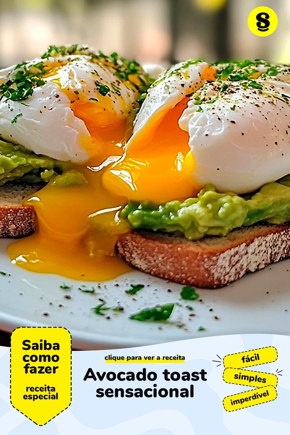 Receita de avocado toast