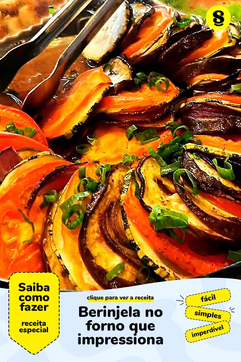 Receita de berinjela no forno