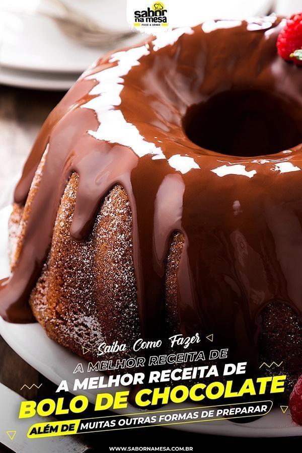 poste no pinterest esta imagem de receita de bolo-de-chocolate