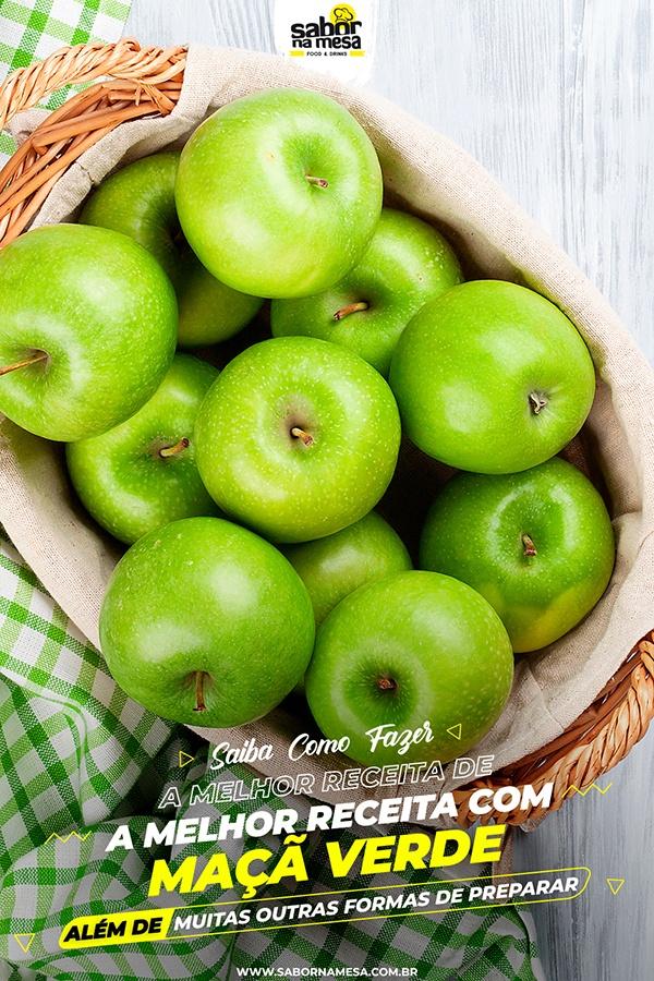 poste no pinterest esta imagem de receitas com maçã verde