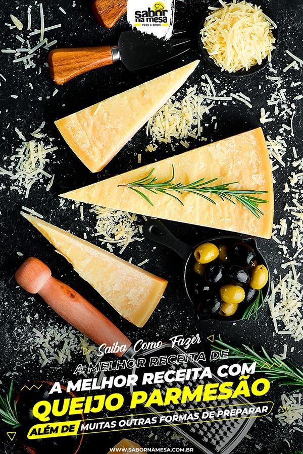 poste no pinterest esta imagem de receita com queijo parmesão