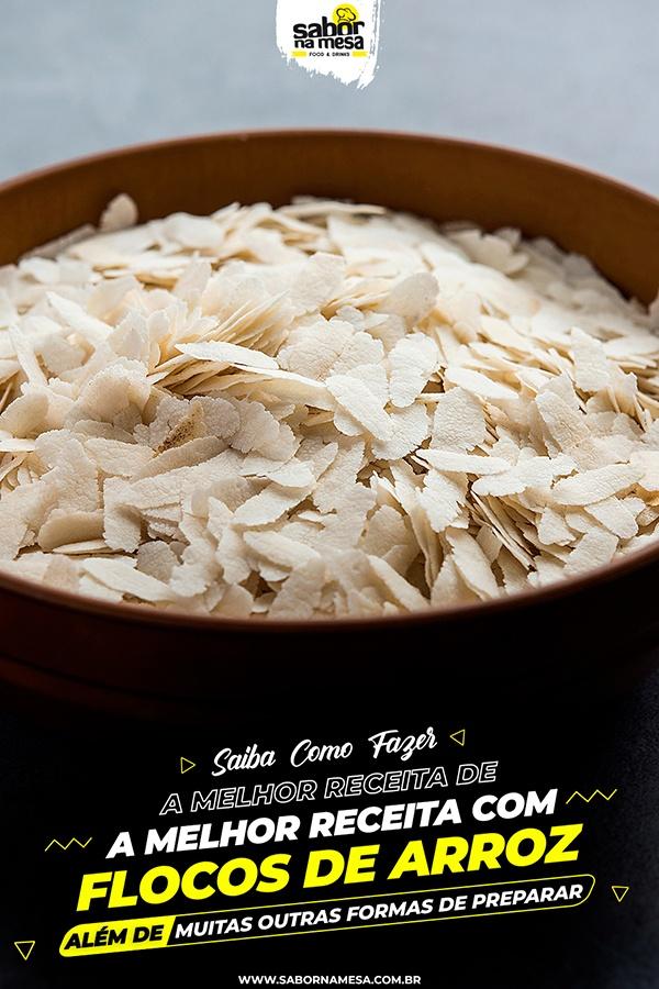 poste no pinterest esta imagem de receita de flocos de arroz