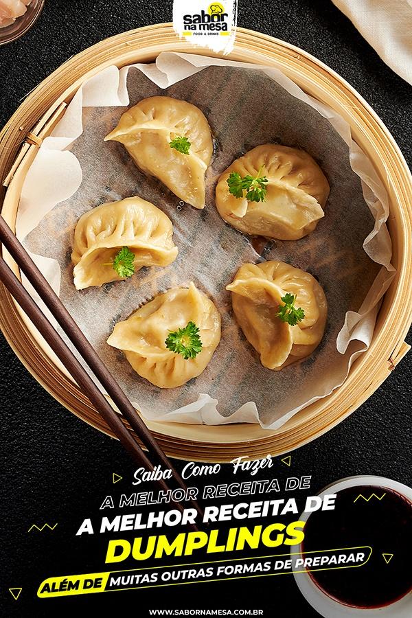 poste no pinterest esta imagem de receita de dumplings