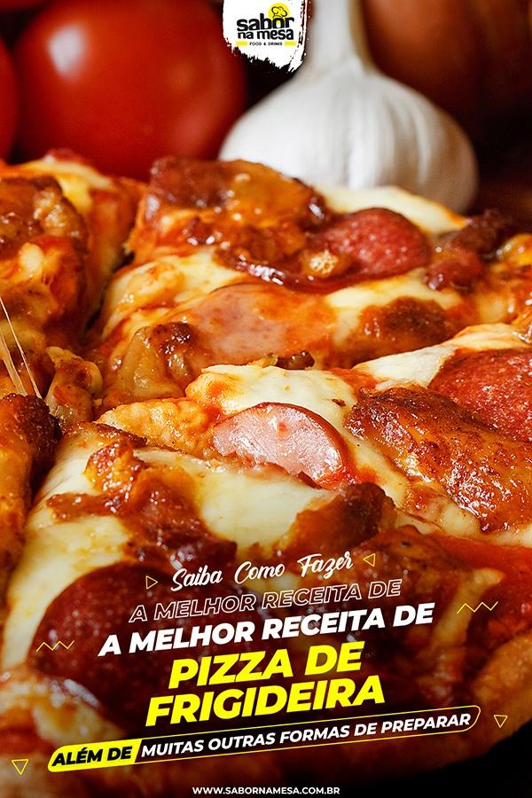 poste no pinterest esta imagem de receita de pizza-de-frigideira